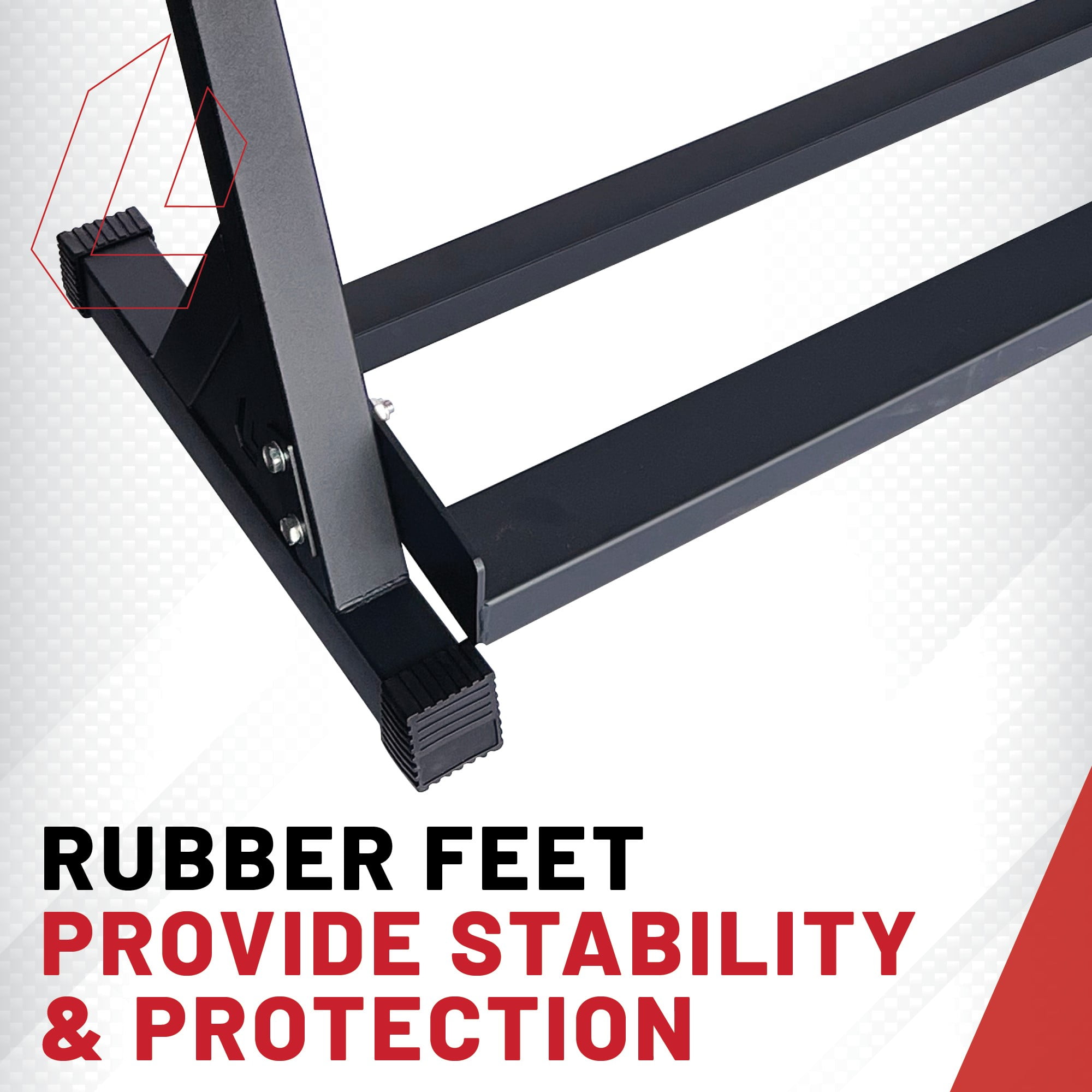 Lifeline Fitness Dumbbell Rack - Three-Tier Weight Storage Organizer for Home Gym - Up to 1000 lbs - Image 2