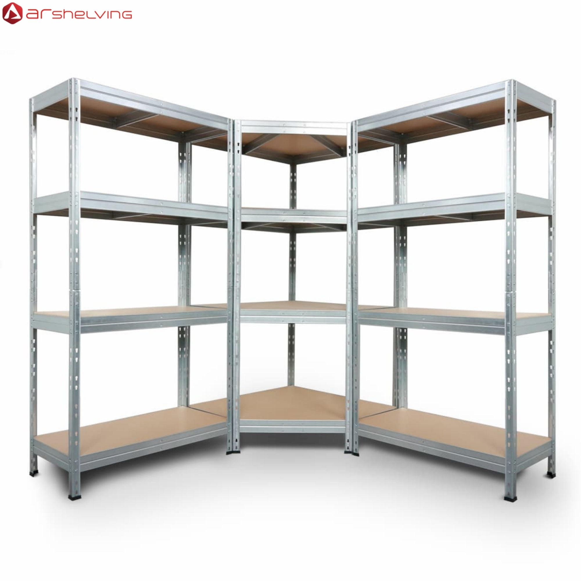 Ar Shelving Customizable Storage Collection 71"x59"x18" 4-Tier Metal Shelf 2000 lb Galvanized Finish - Image 17