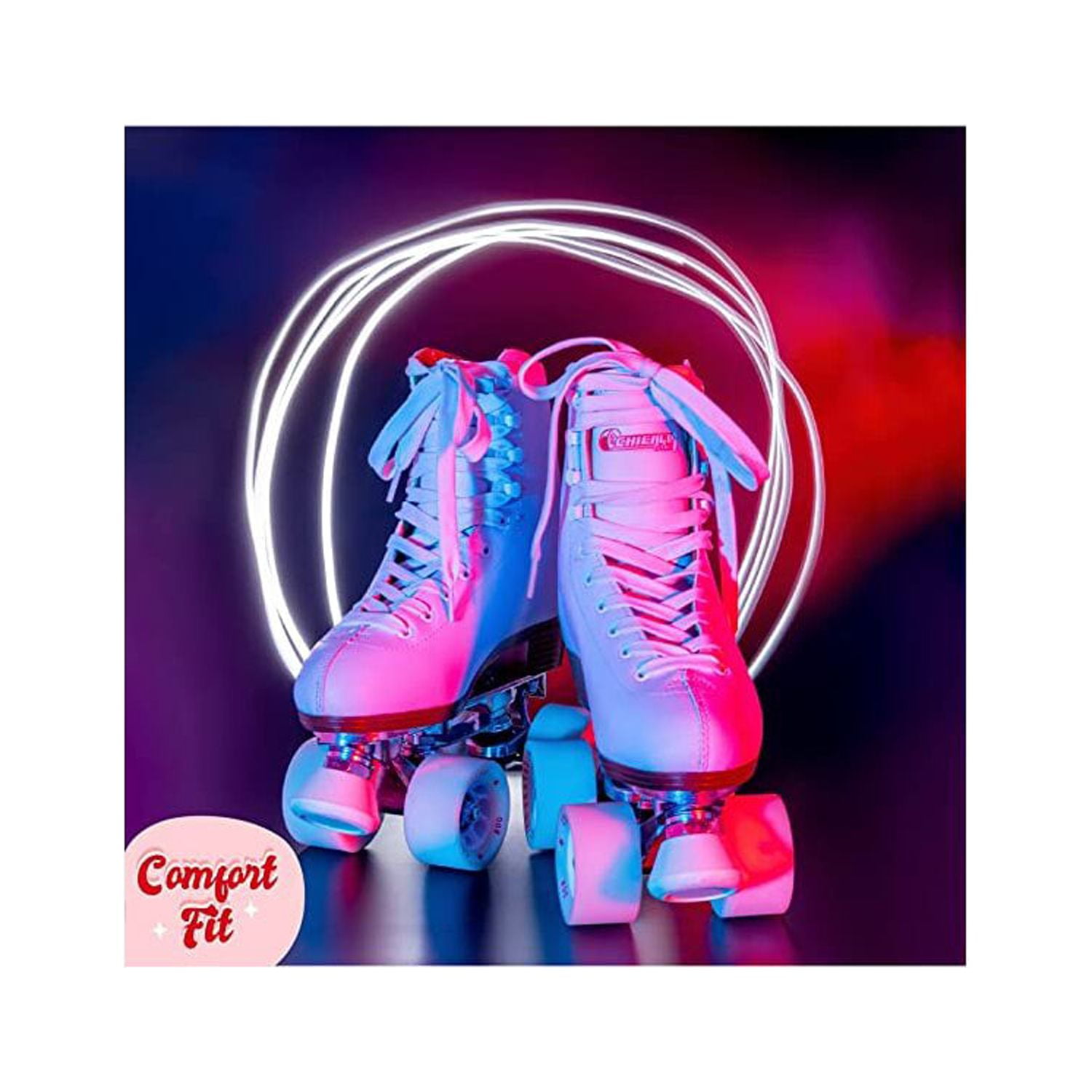 Chiacago Skate CRS800-11 Ladies Leather Rink Skates 2011, White - Image 3