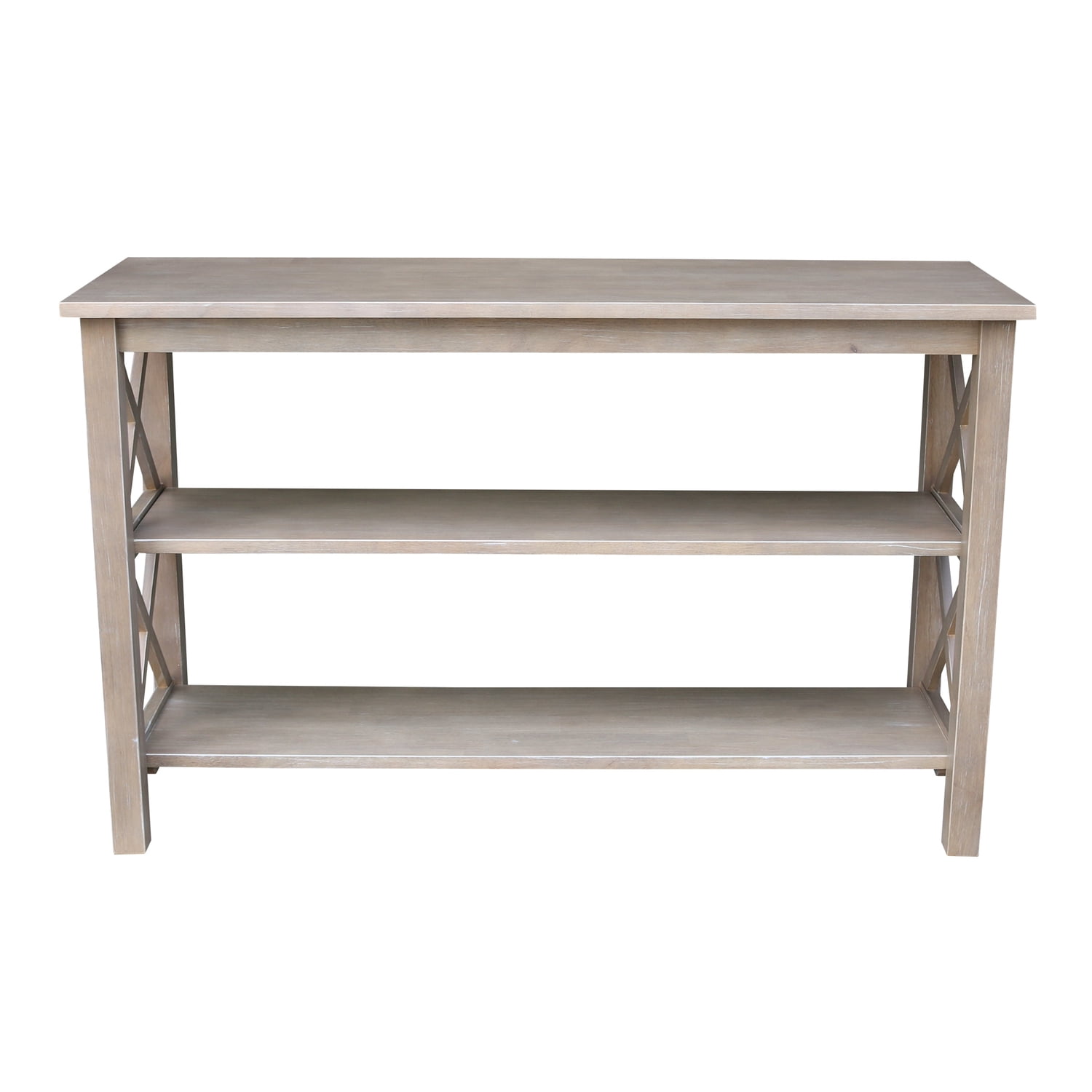 International Concepts Hampton 48" Console Table in Washed Gray Taupe - Image 3