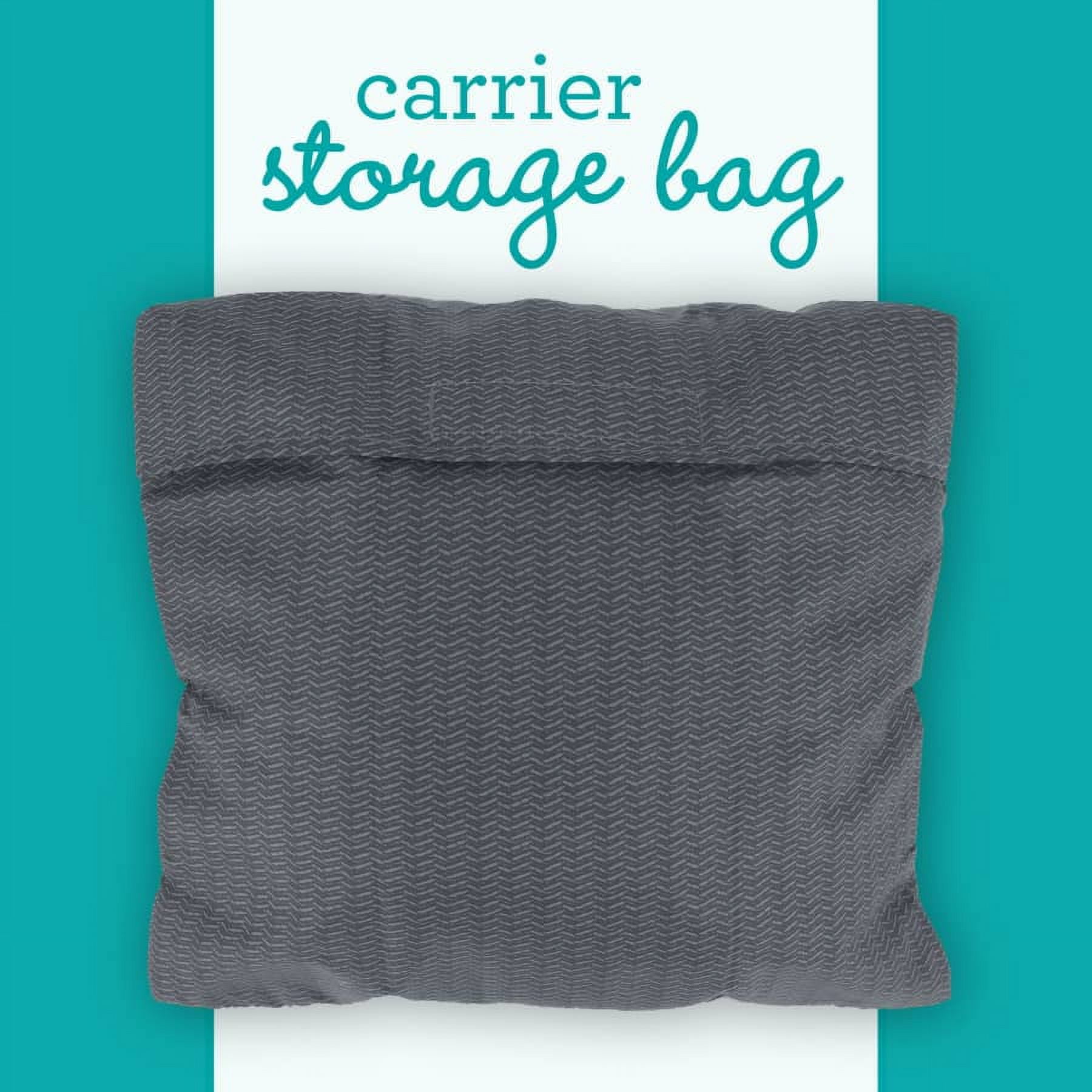 Infantino Hug & Cuddle Adjustable Hybrid Wrap - Black Soft and Simple Pressure Relief Ergonomic Wrap Carrier with Quilted Privacy Cover and Built-in Storage Pouch for Infants and Toddlers bs - Image 6