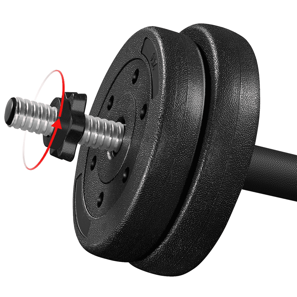 Renwick 55lb Adjustable Dumbbell Weight Set for Home Gym,Black - Image 5