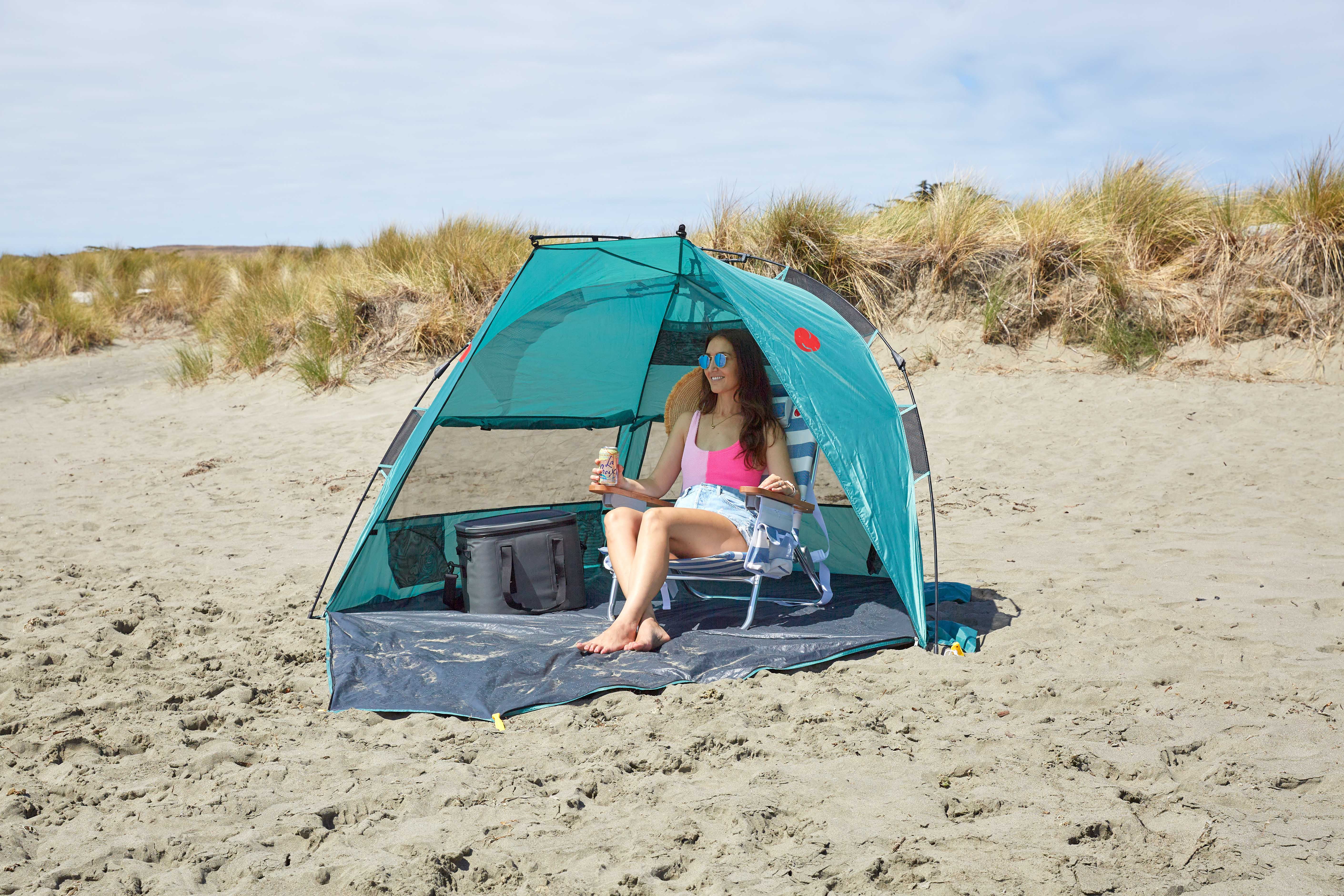 OMNICORE DESIGNS SunbusterXL4 Instant 4 Person Easy Set Up Sun Shelter - Green - Image 22