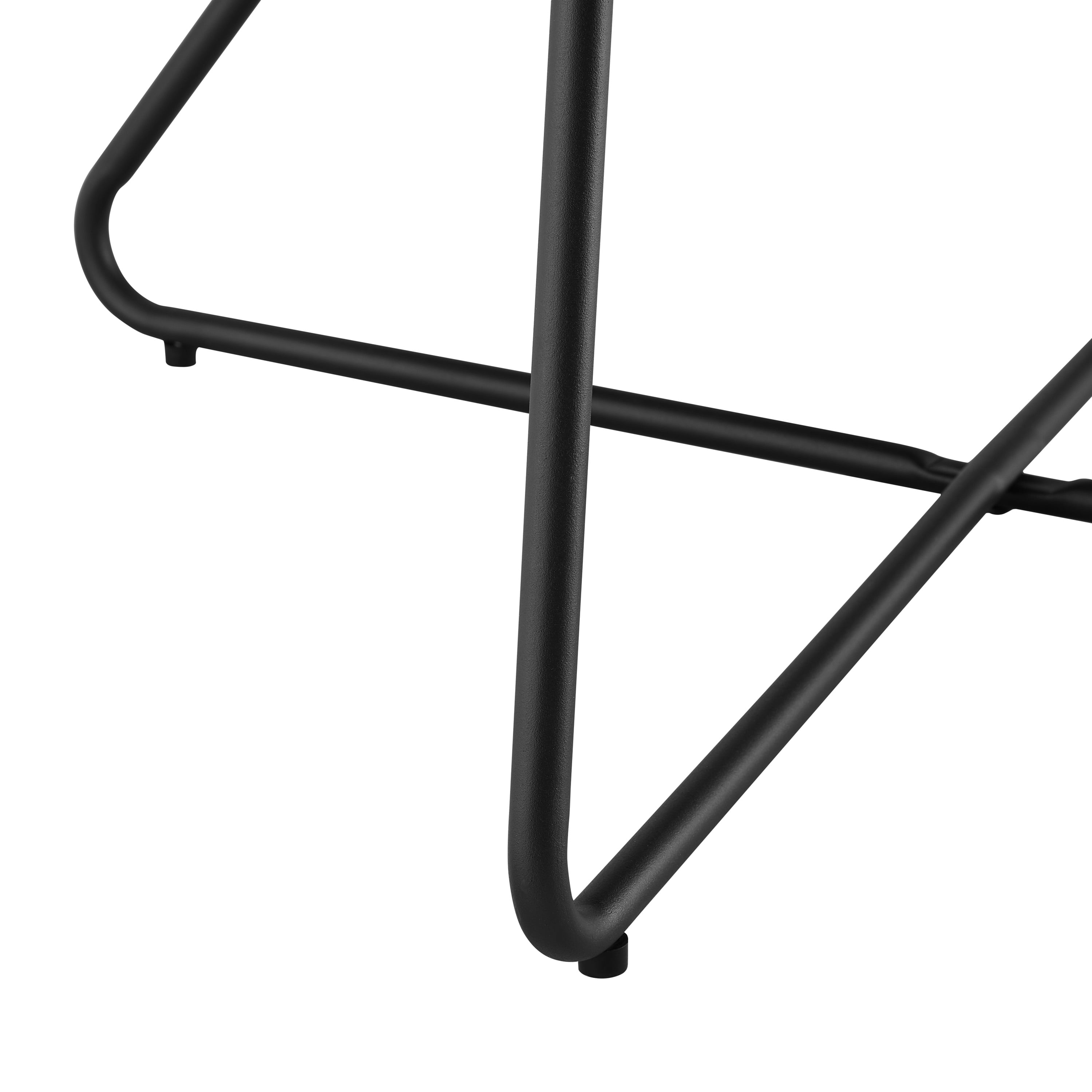 Linon Kinard Contemporary Lounge Chair, Faux Sherpa - Image 4