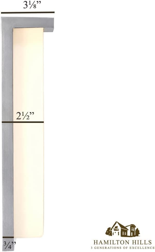 Hamilton Hills Flush Mountmodern Outdoor Wall Sconce Squared 14" Bright Clean - Image 4