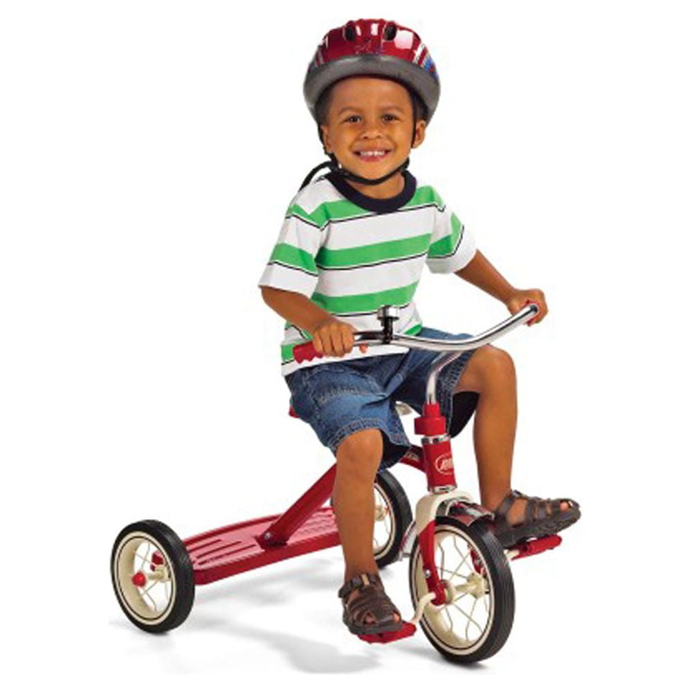Radio Flyer, Classic 10 inch Tricycle, Rubber Tires and Steel Frame for Boys and Girls - Image 3