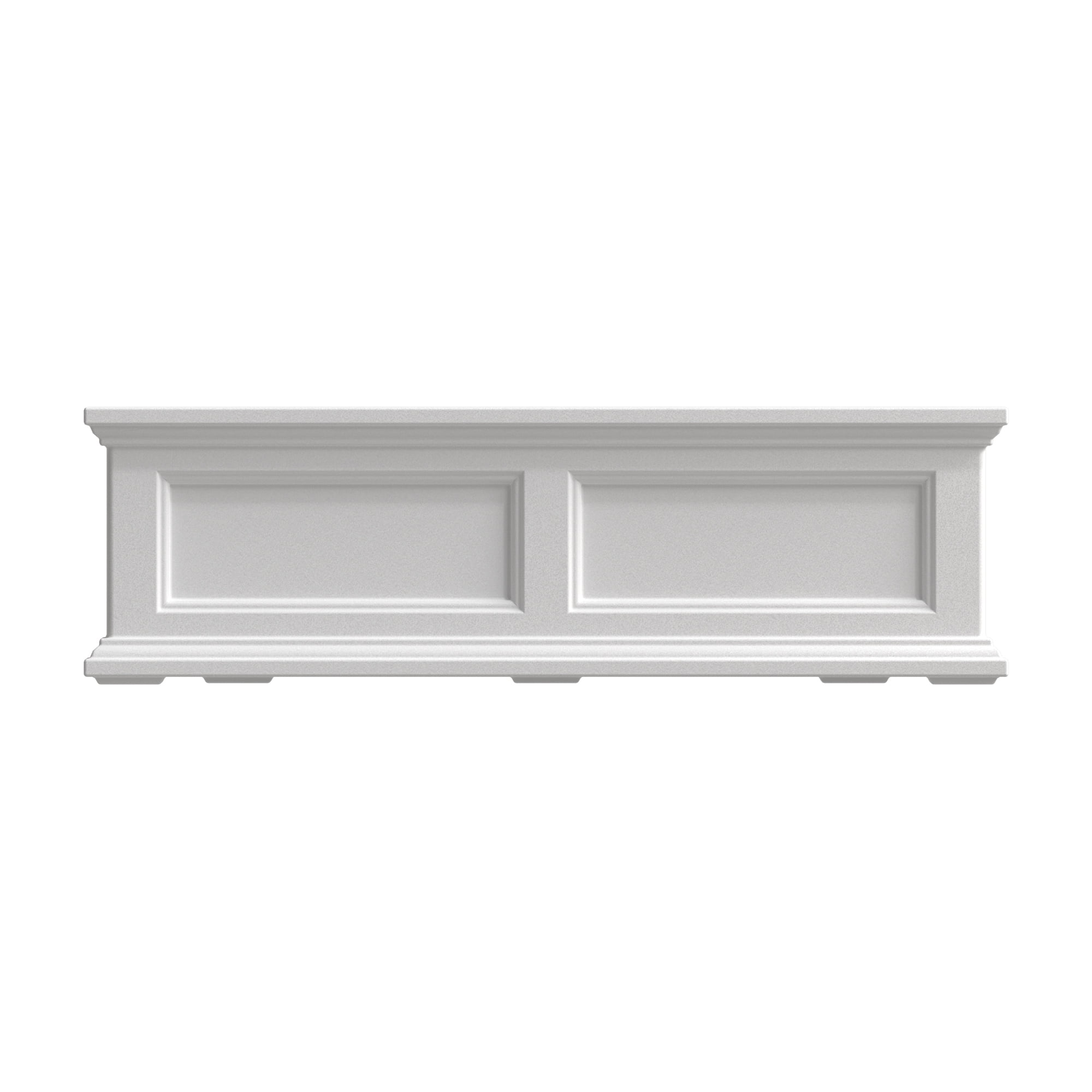 Mayne Fairfield 36" x 11" x 11" Rectangular White Self Watering Plastic Window Box Planter - Image 12