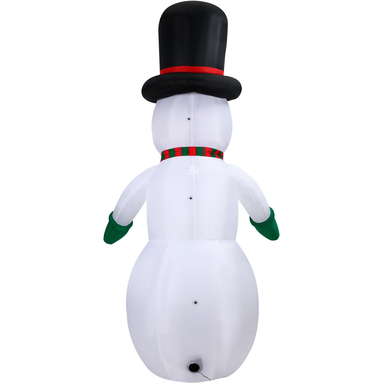 Christmas Time 10-Ft. Inflatable Snowman with LED Lights, Festive Holiday Blow-Up Decorations, Blower, Stakes, Ropes, and Storage Bag Included, CT-SNWM101-L - Image 8