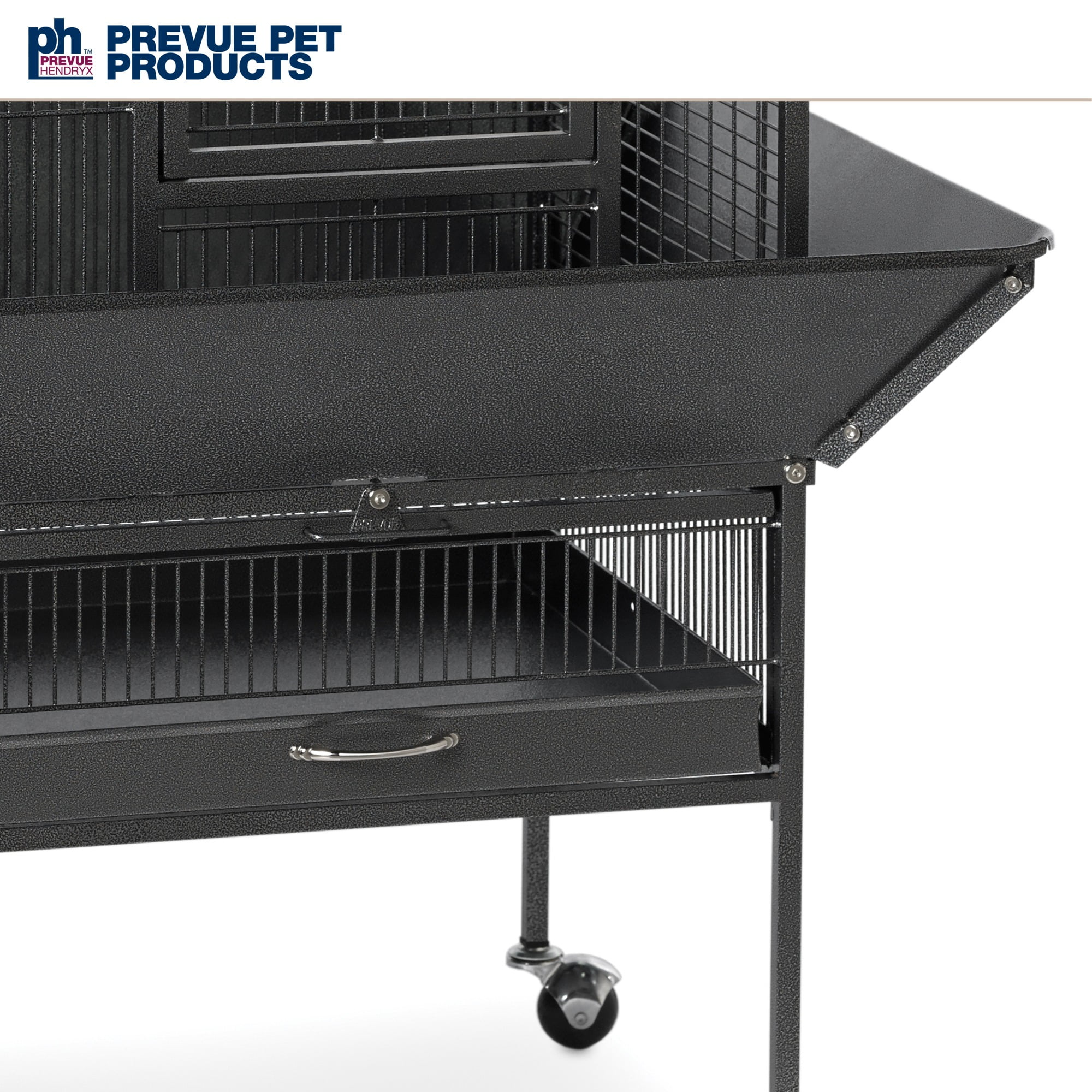 Prevue Pet Products Park Plaza Bird Cage, Black Hammertone - Image 6