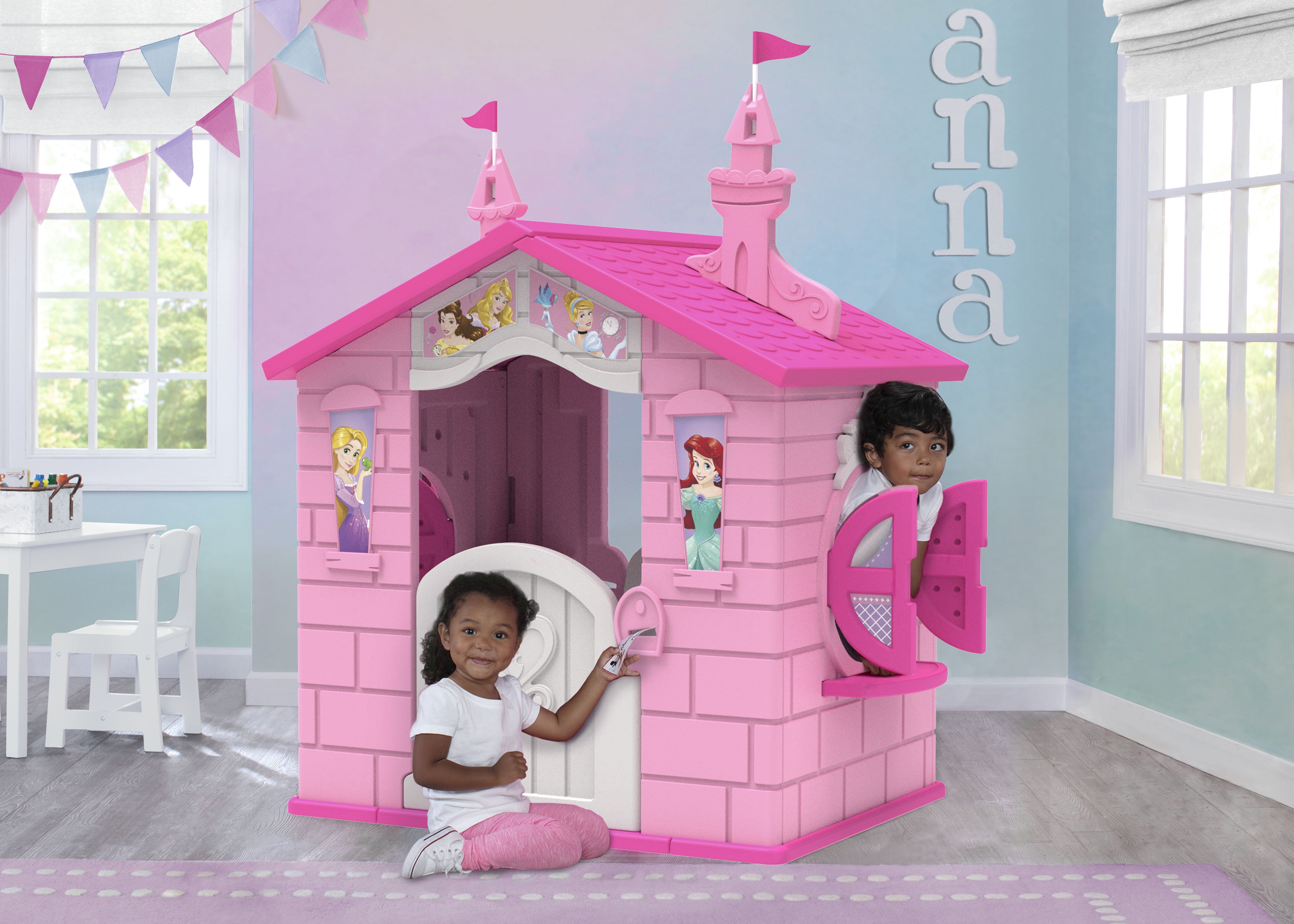 Disney Princess Plastic Indoor,Outdoor Playhouse with Easy Assembly - Image 3