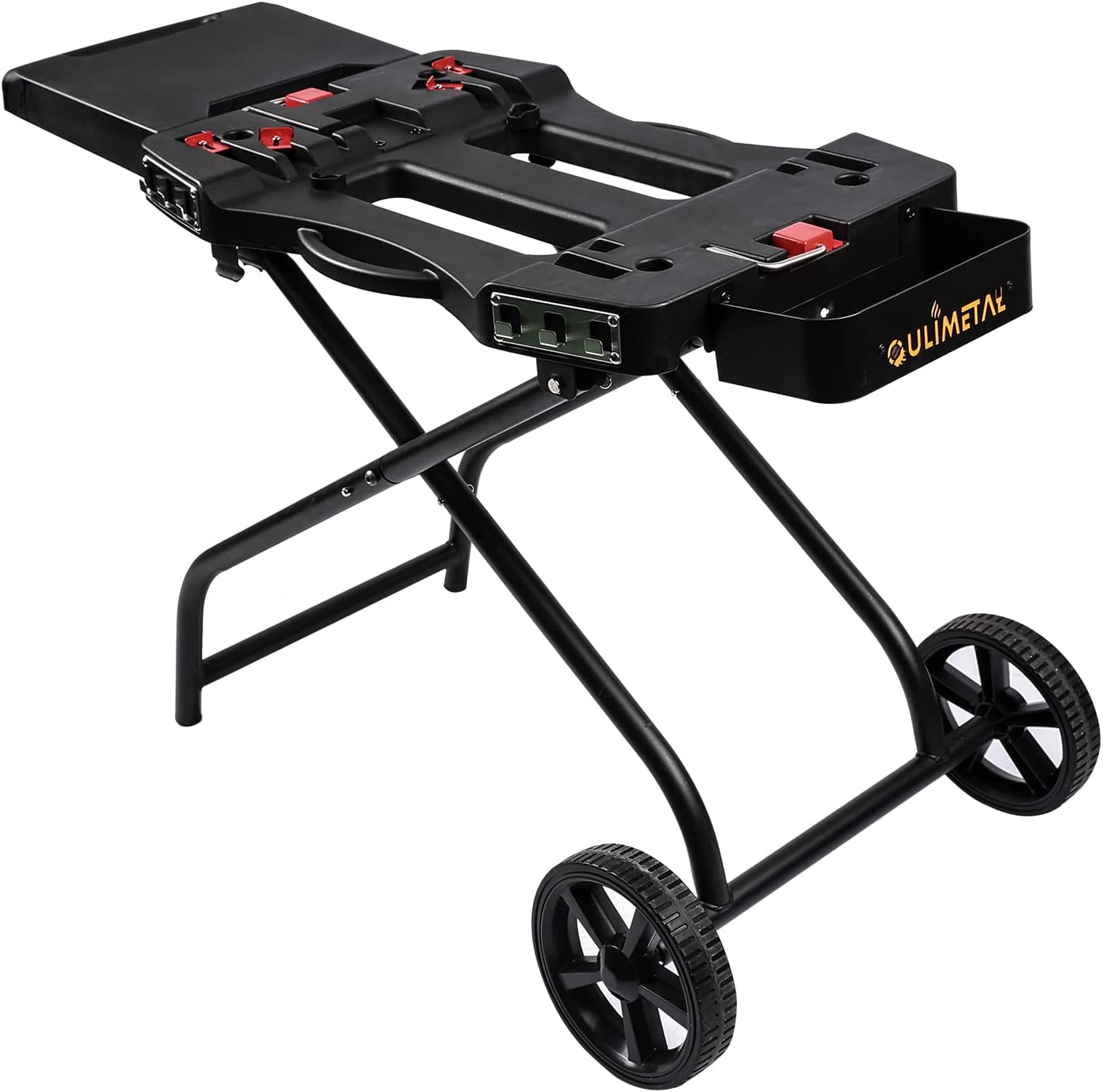 Portable Grill Cart for Weber Q1000, Q2000 Series Gas Grills and Blackstone 17” 22” Table Top Griddles, Portable Griddle Stand - Image 8