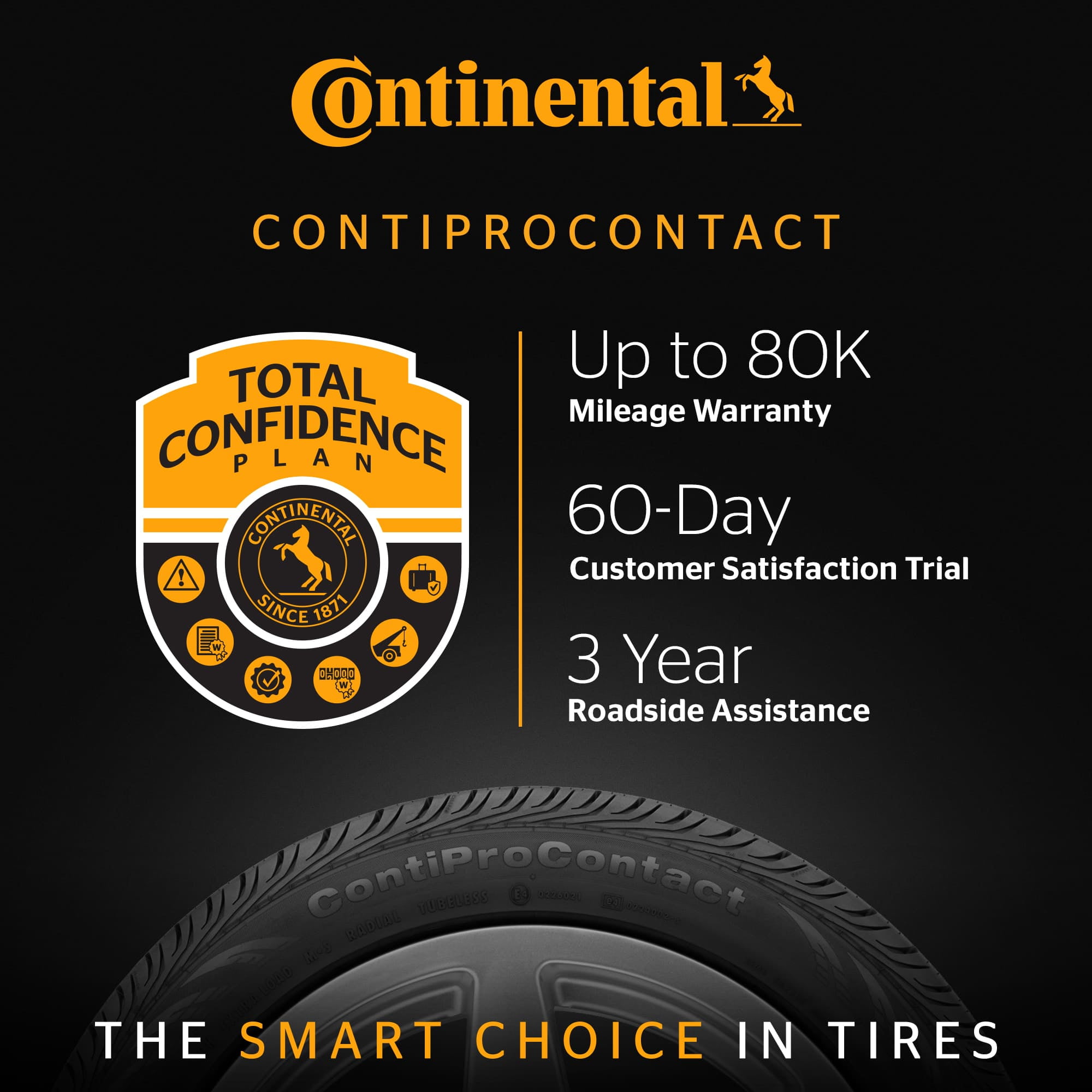 Continental ContiProContact All Season 235/45R19 95H Passenger Tire - Image 2