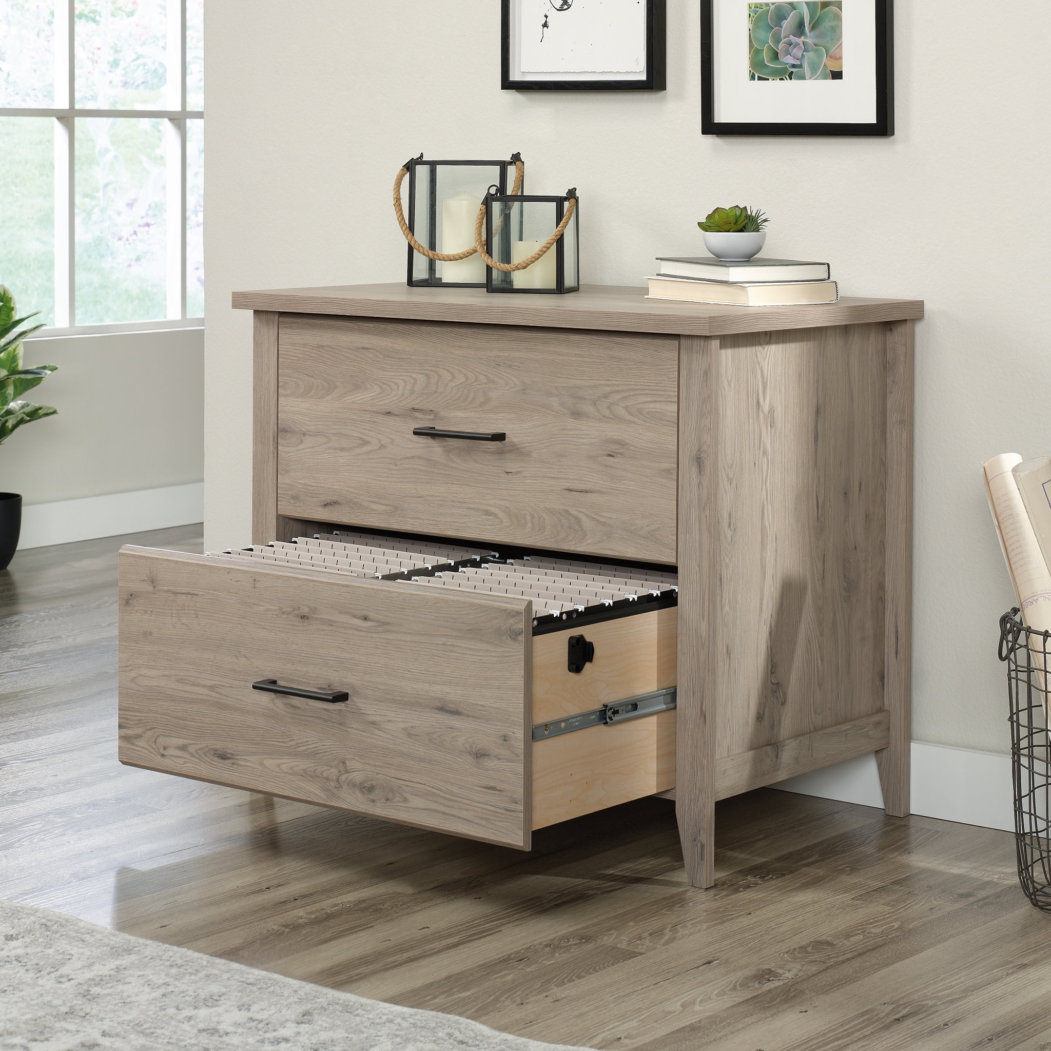 Sauder Summit Station Lateral File, Laurel Oak Finish - Image 11