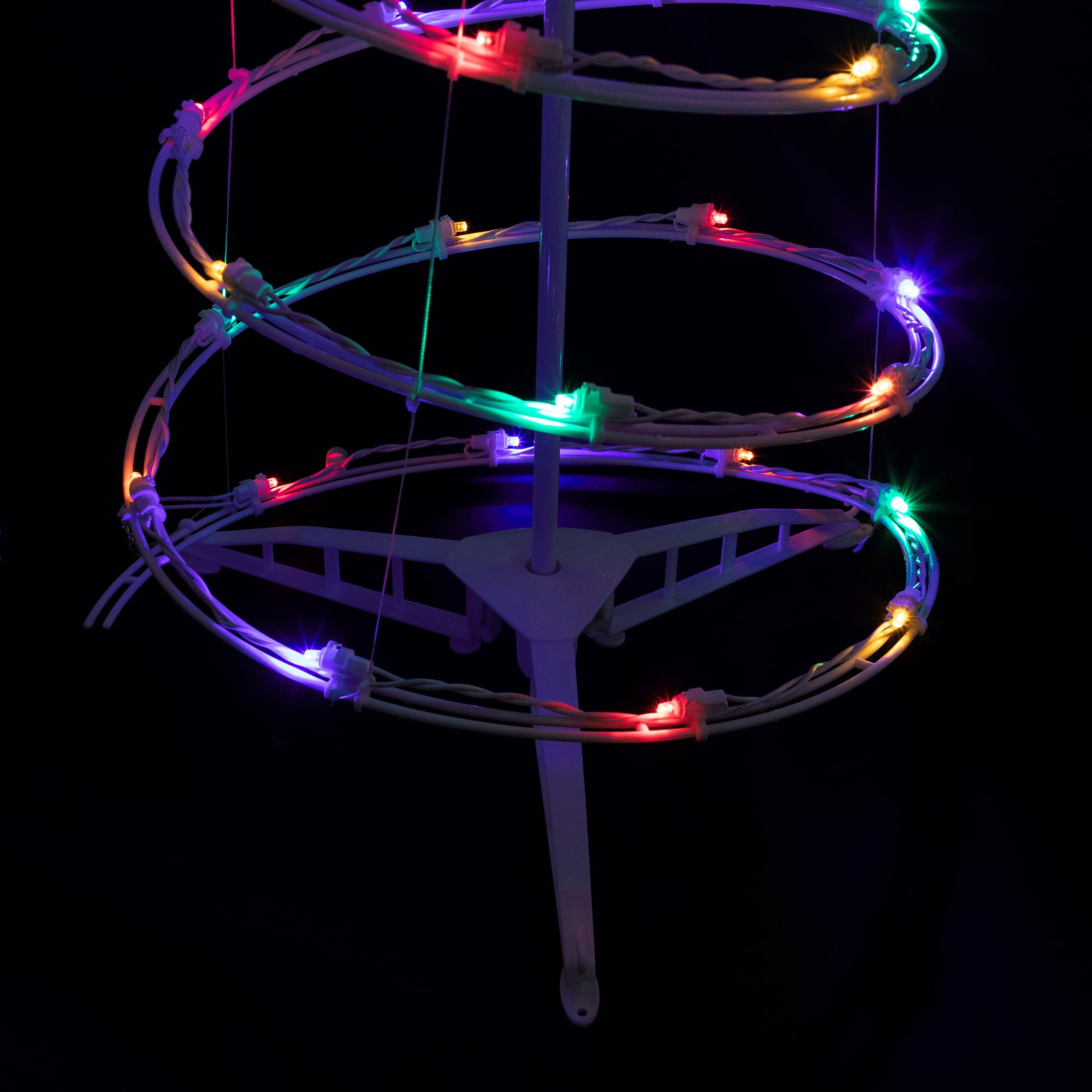 Northlight LED Lighted Spiral Outdoor Christmas Tree - 4' - Multi Lights - Image 2