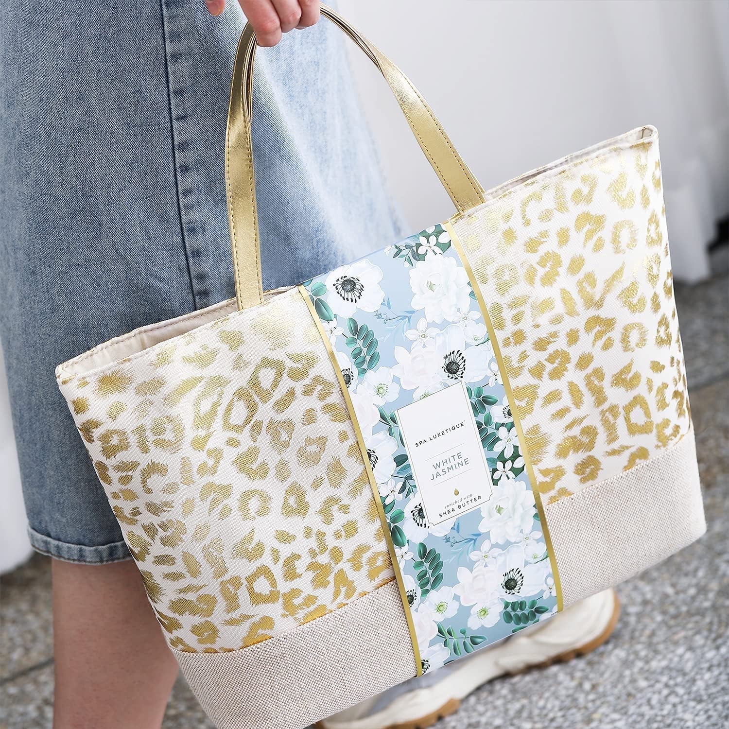 Spa Luxetique Gift Baskets for Women, 15 Pcs Jasmine Bath and Body Mothers Day Gift Sets, Relaxing Birthday Gifts for Her - Image 7