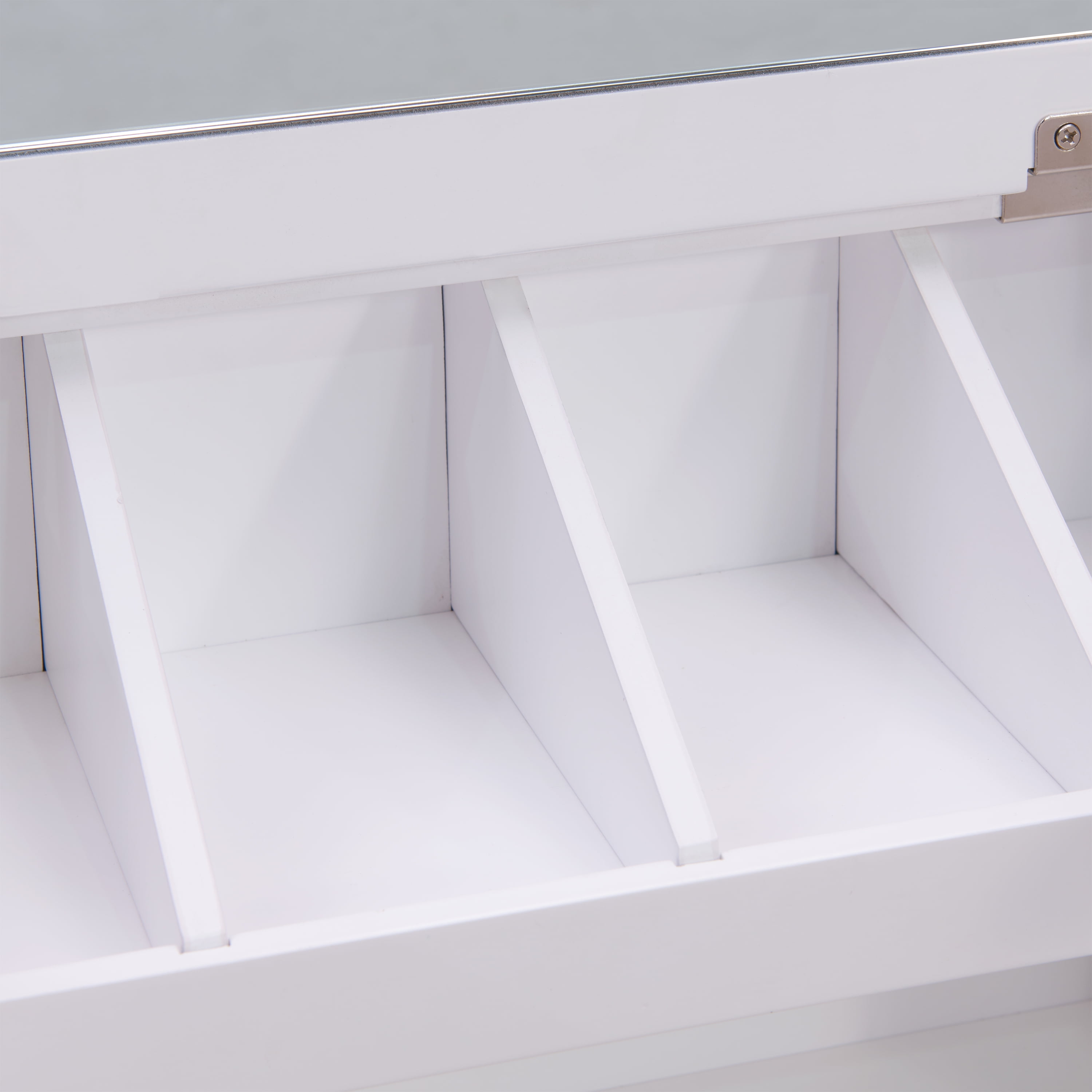 SEI Furniture White Wall Mount Ledge with Vanity Mirror 31.75 x 16 - Image 15