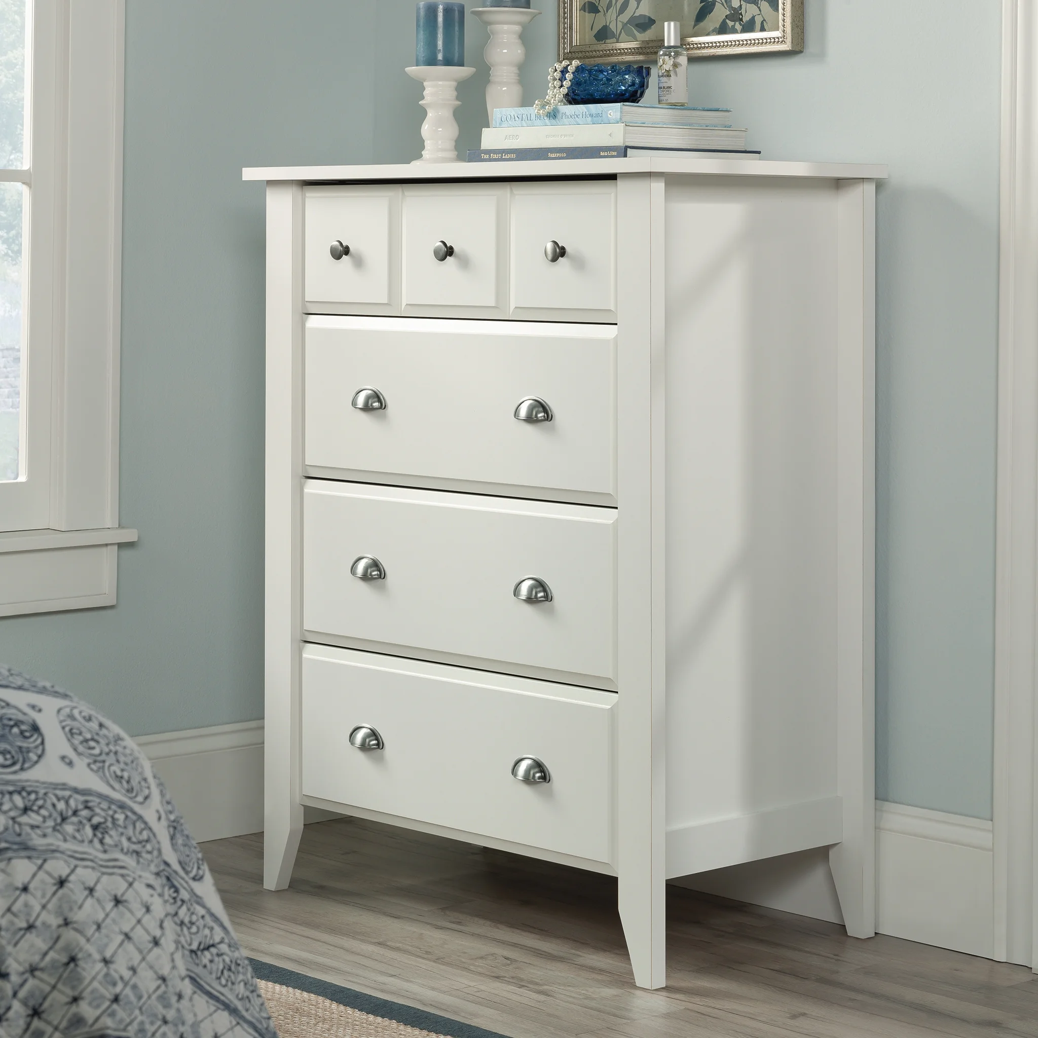 Sauder Shoal Creek 4 Drawer Chest, Soft White Finish - Image 15
