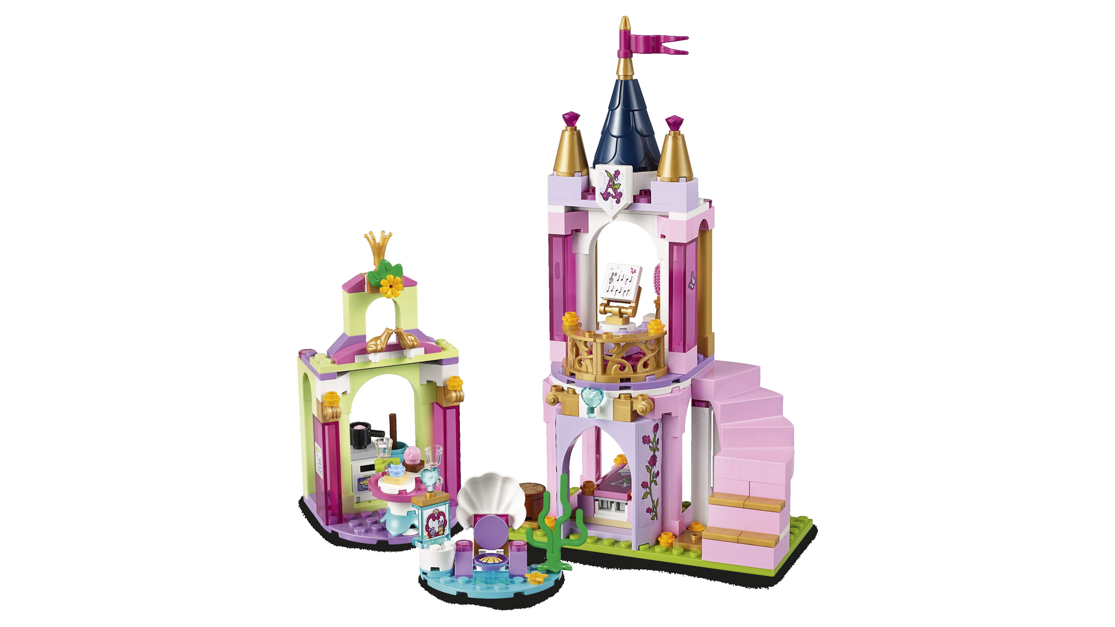LEGO Disney Princess Ariel, Aurora, and Tiana's Royal Celebration 41162 Princess Castle Building Set - Image 5