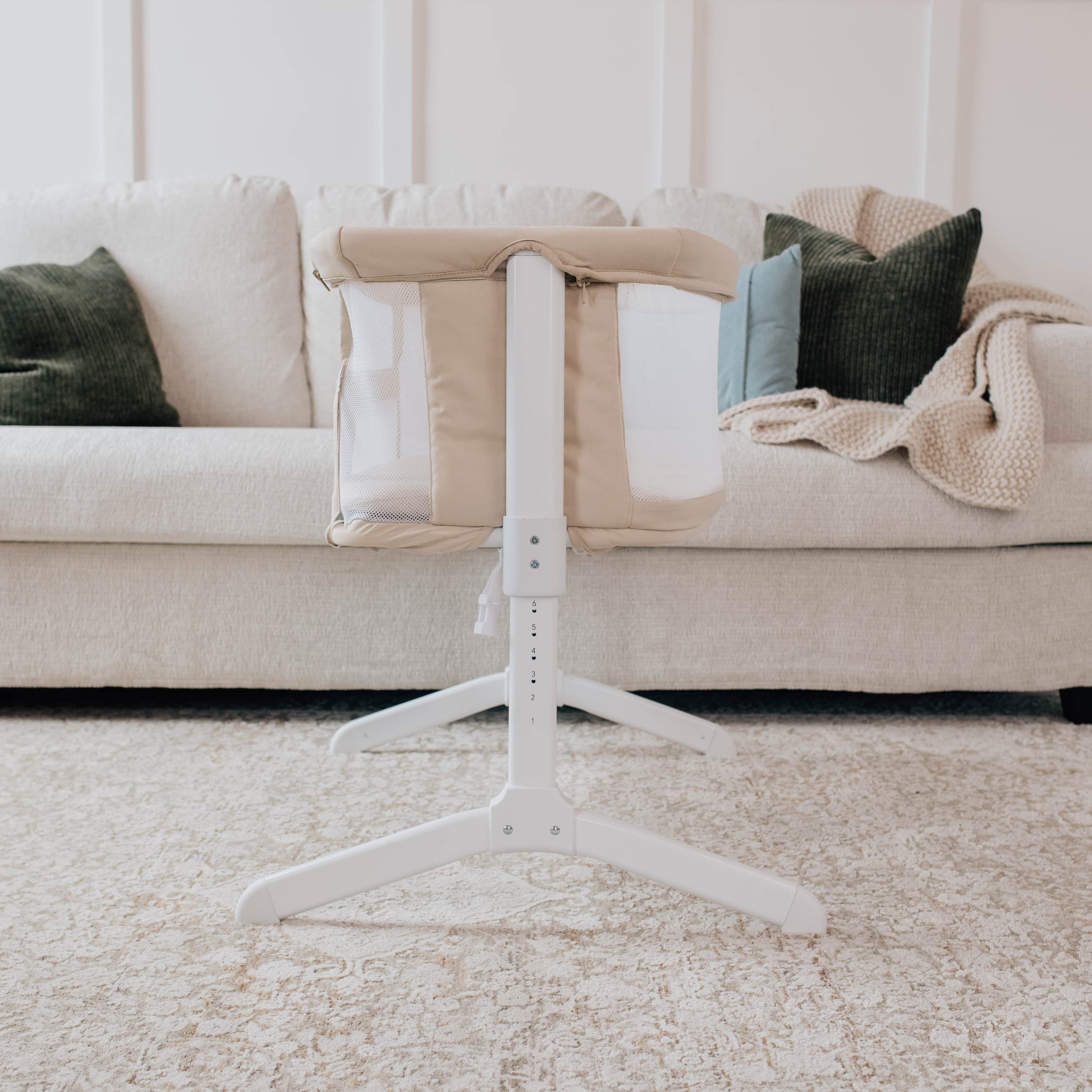 Baby Delight Beside Me Serenity Infant Bassinet and Bedside Sleeper, Organic Oat - Image 6