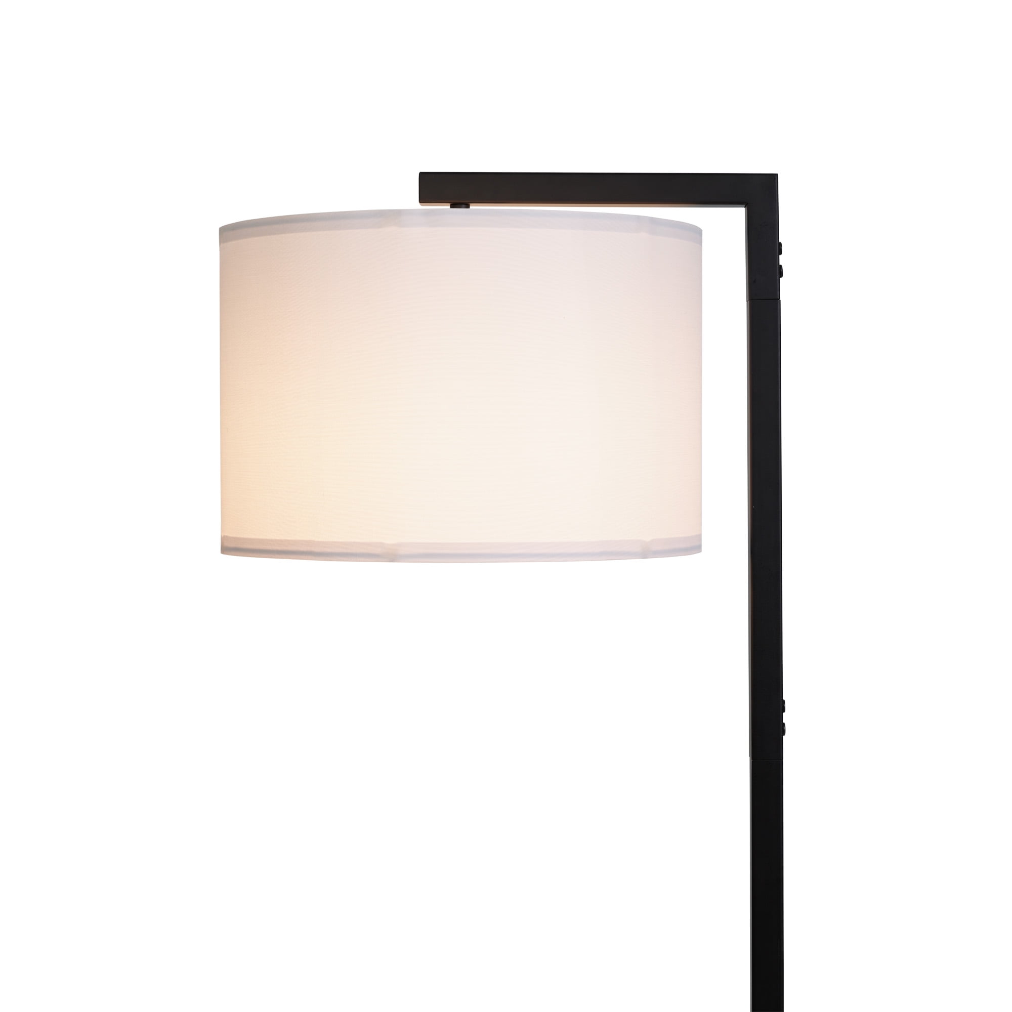 Mainstays Contemporary Metal 62in Floor Lamp with on/off Foot Switch, Black - Image 6