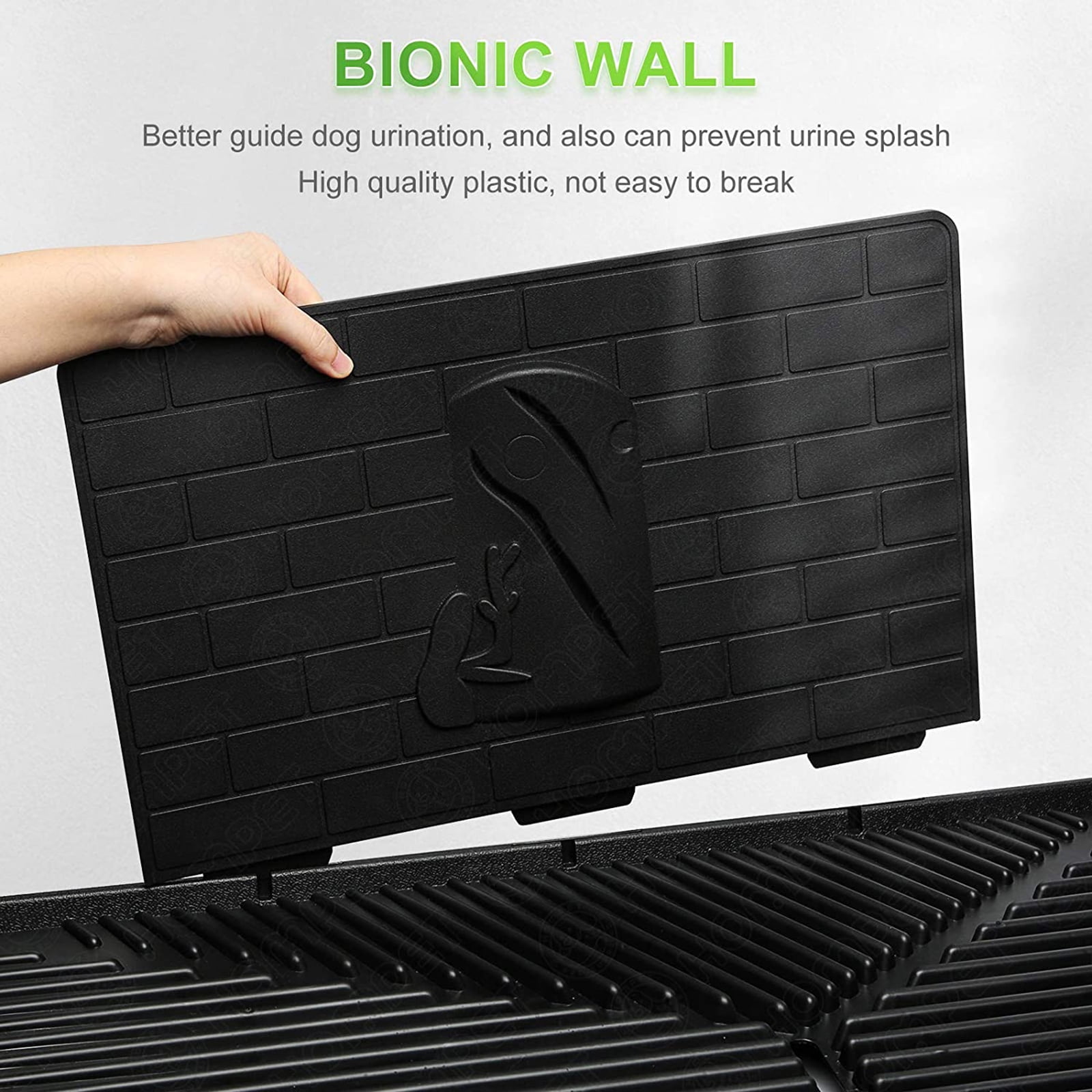 Hompet Dog Potty with Tray Large 30''x20'', Artificial Grass Patch for Indoor and Outdoor Use, Puppy Turf Grass Pad Reusable Training Pads with Pee Baffle, Ideal for Medium and Small Dogs - Image 7