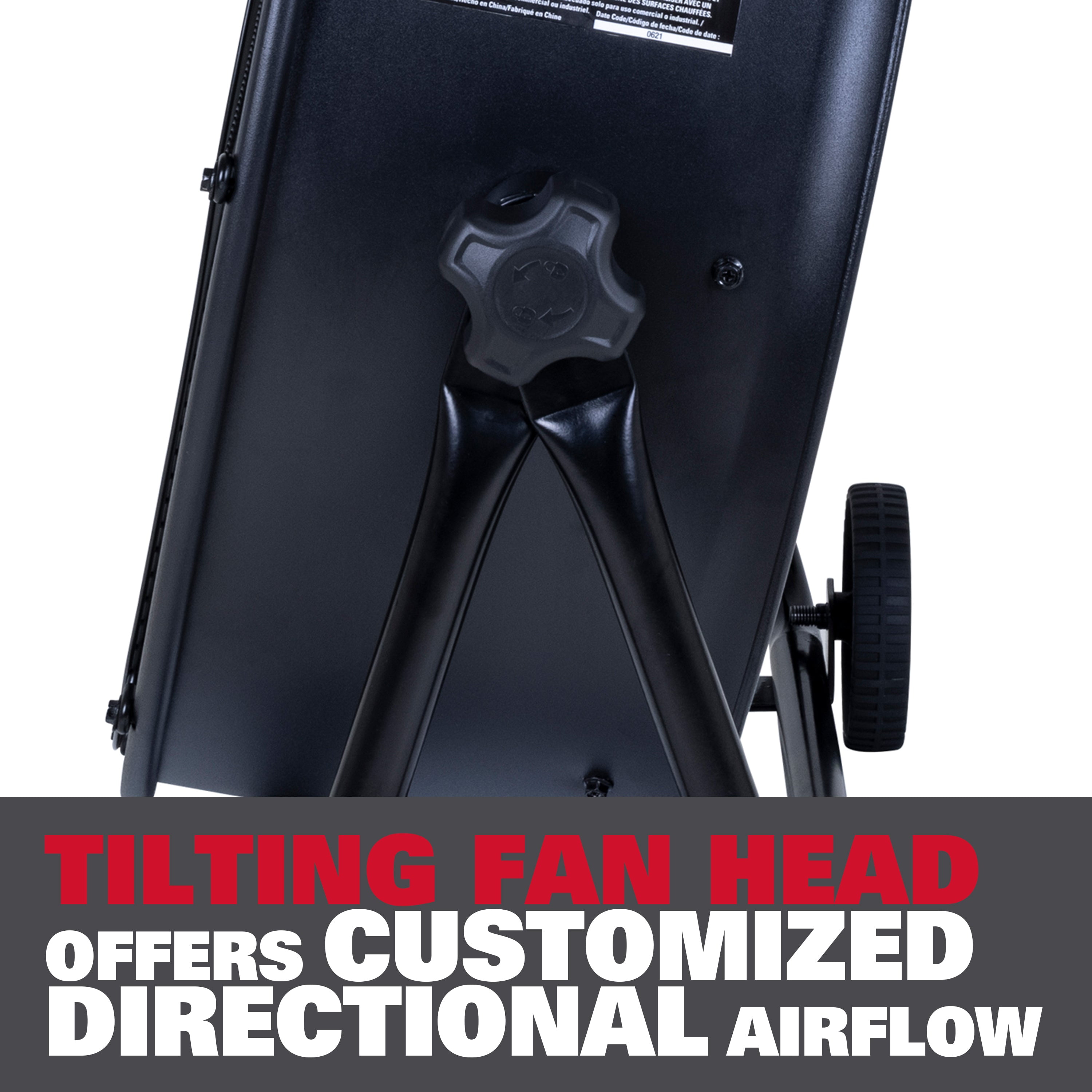 Ecomax EMF102433D 24" High Velocity Drum Floor Fan – Industrial 3-Speed Adjustable Tilt - Image 9