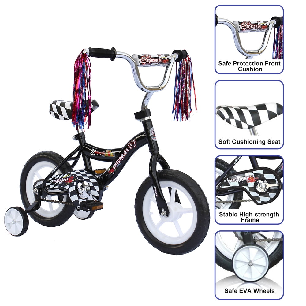 12 inch Kids Bike for 2-4 Years Old Kids, EVA Tires and Training Wheels - Image 3