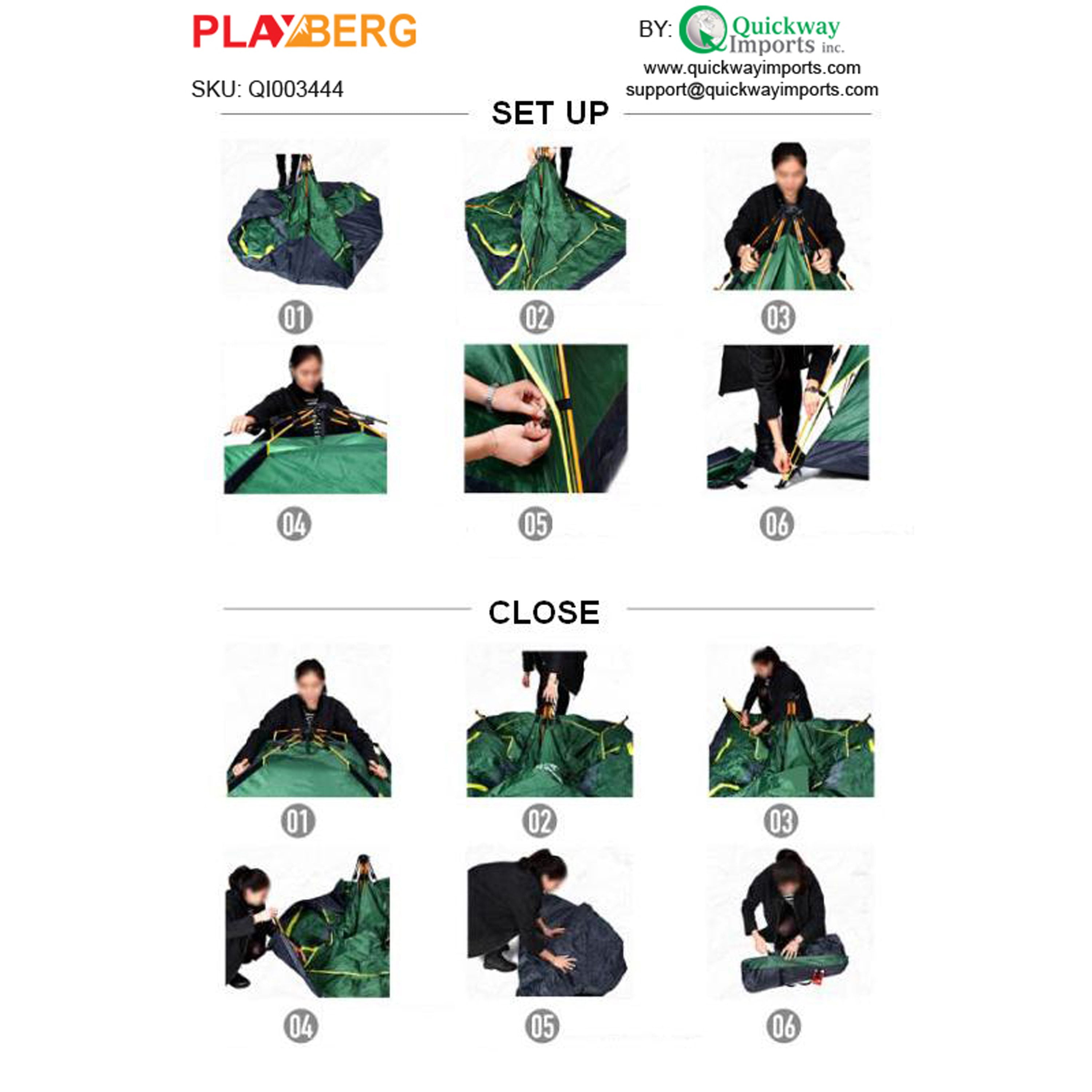 Beach Pop up Tent with 2 Windows - Image 6