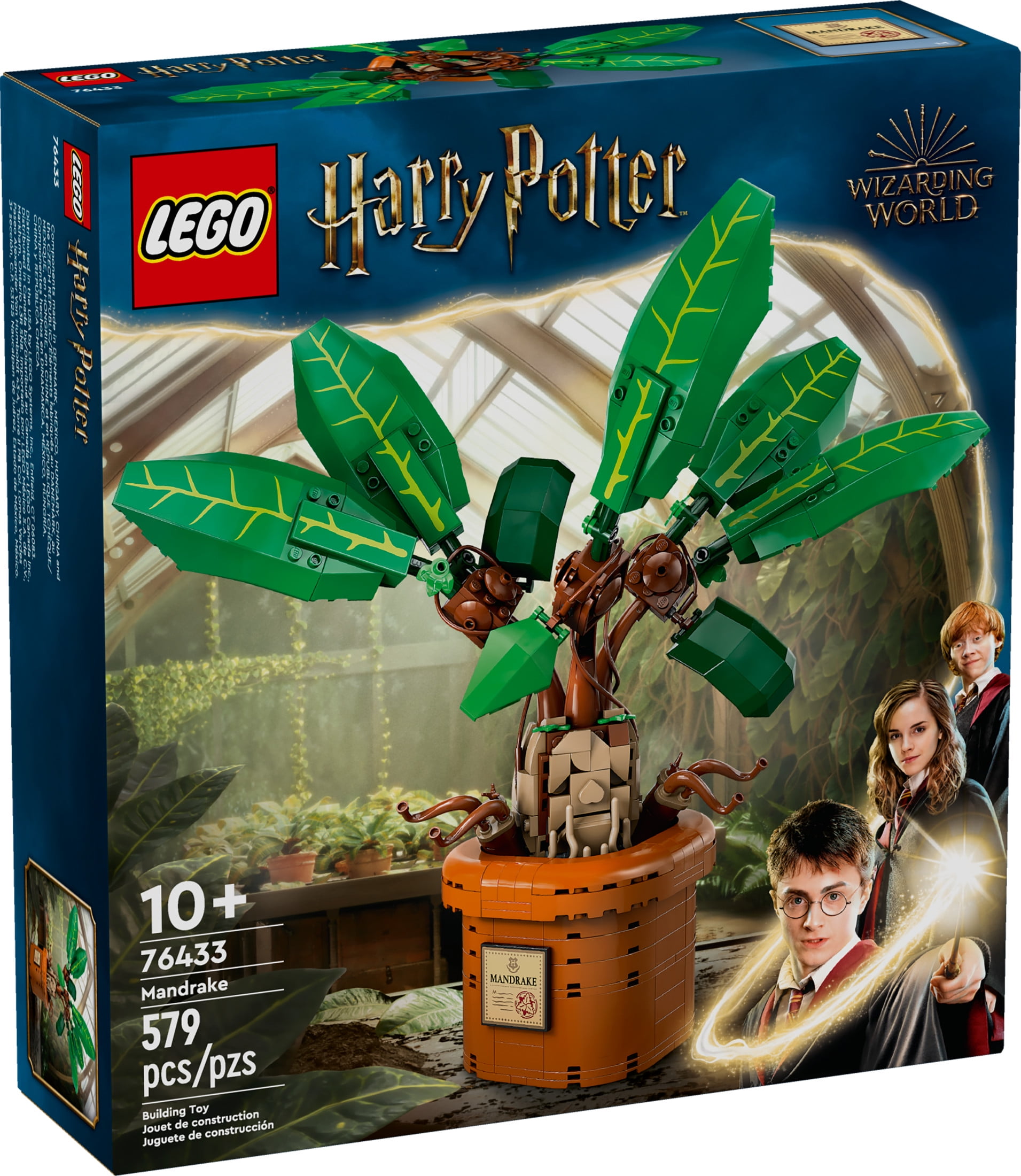 LEGO Harry Potter Mandrake Figure & Pot Plant Toy, Harry Potter Collectible Gift Idea for Kids, Magical Creature Playset for Room décor, Harry Potter Toy for 10 Year Old Girls, Boys or Any Fan, 76433 - Image 6