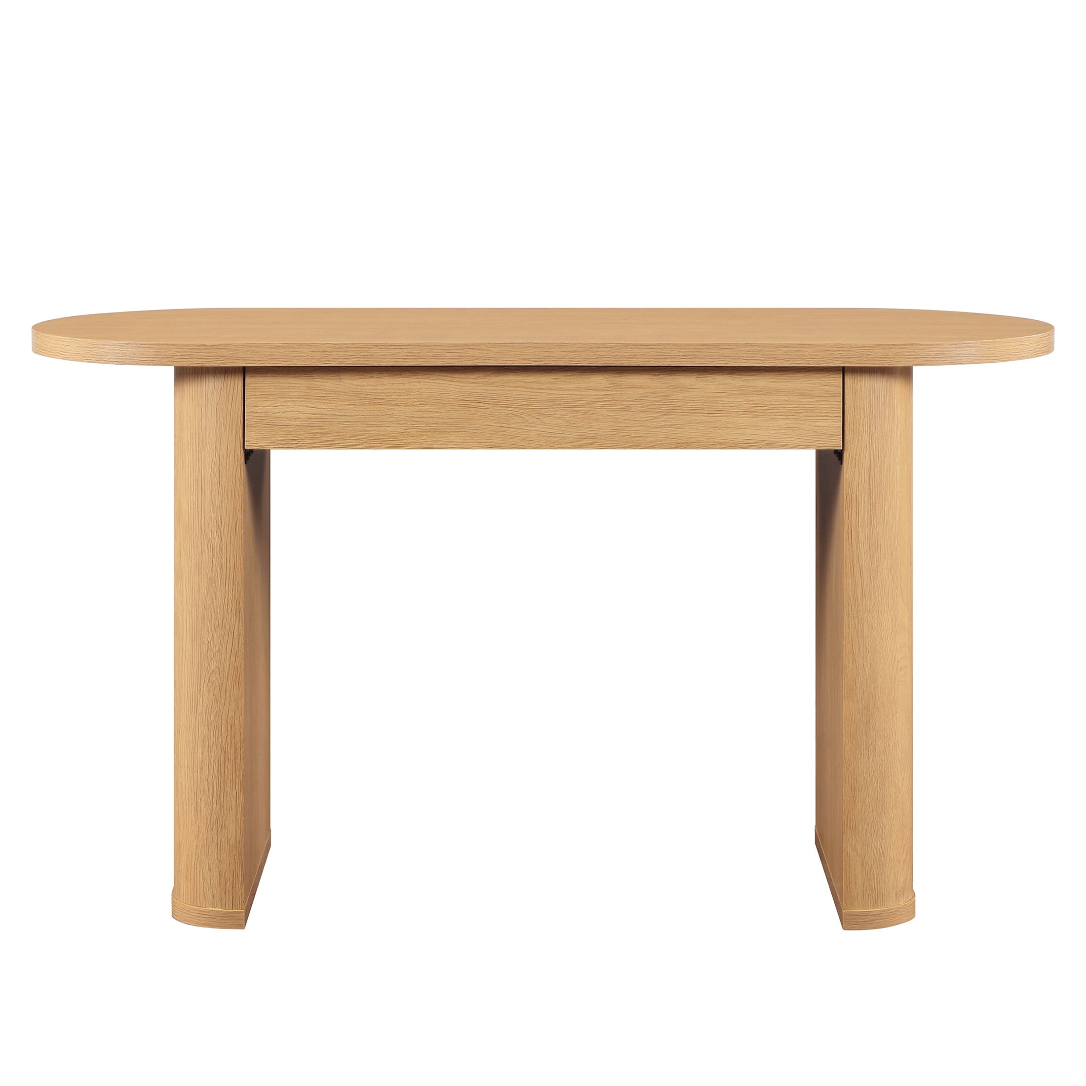 Better Homes & Gardens Juliet Oval Writing Desk, Light Honey Finish - Image 3