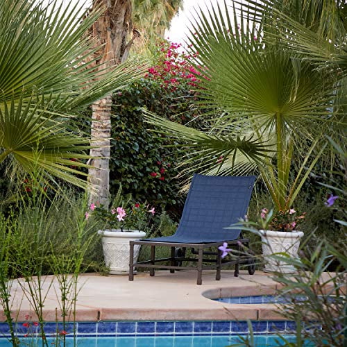 Classic Accessories Montlake Water-Resistant 80 Inch Patio Chaise Lounge Slipcover, Heather Henna - Image 3