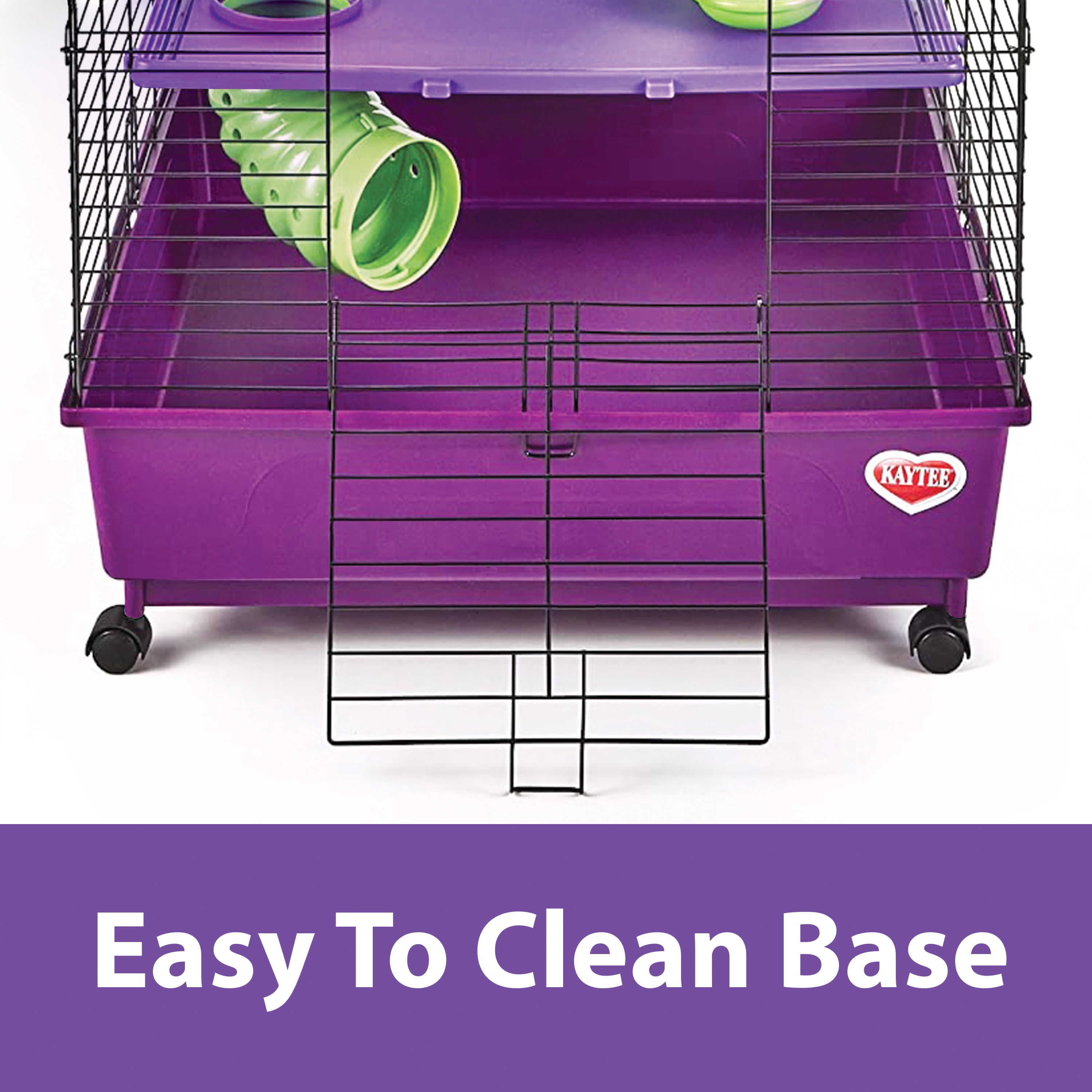 Kaytee My First Home Deluxe Multi-Level Habitat with Casters for Pet Ferrets - Image 2