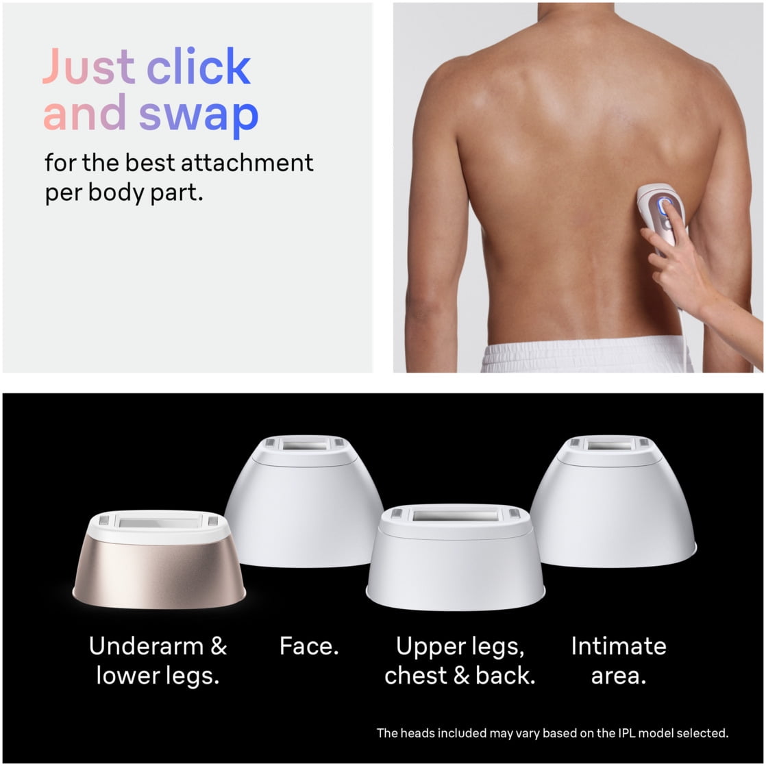 Braun IPL Skin I·expert, at Home Hair Removal, with Free App, Vanity Case, Venus Razor, 4 Smart Heads, Alternative for Laser Hair Removal, PL7387 - Image 11