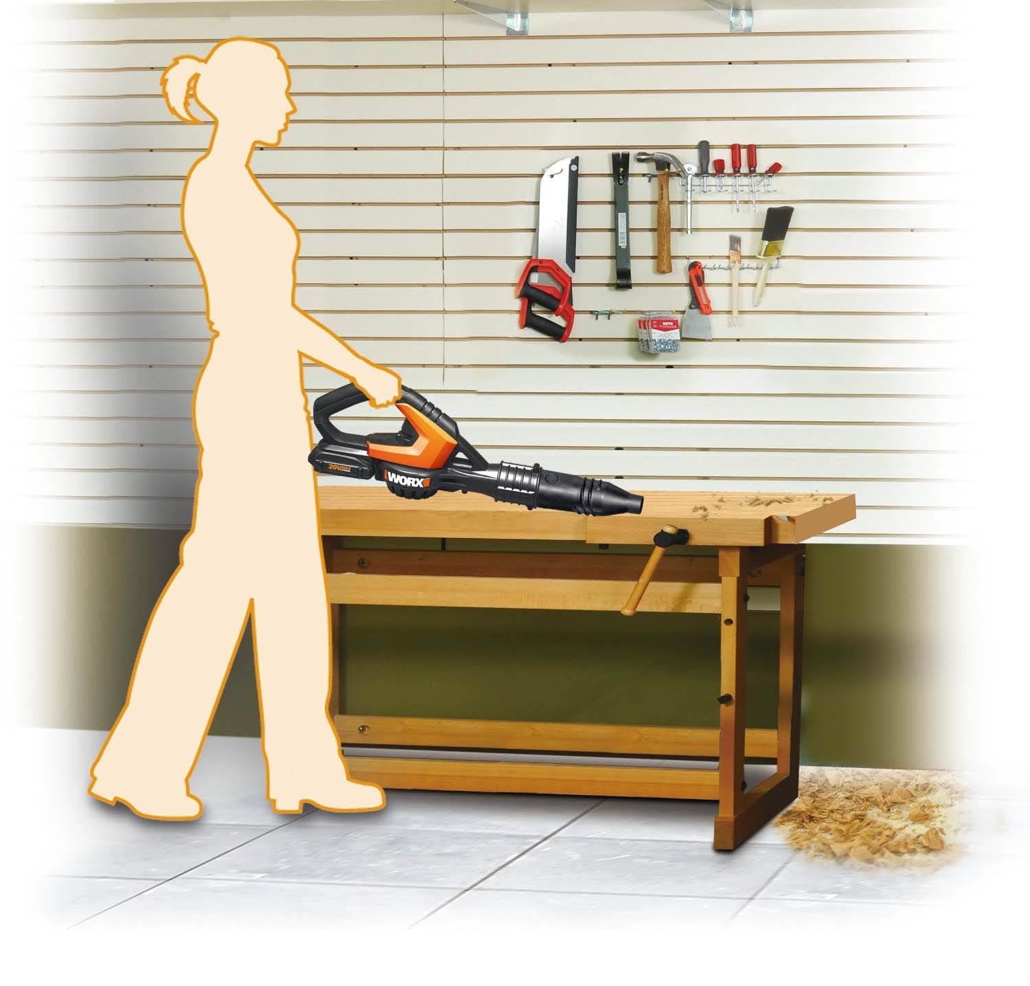 Worx WG545.1 20V Power Share AIR Cordless Leaf Blower & Sweeper - Image 11