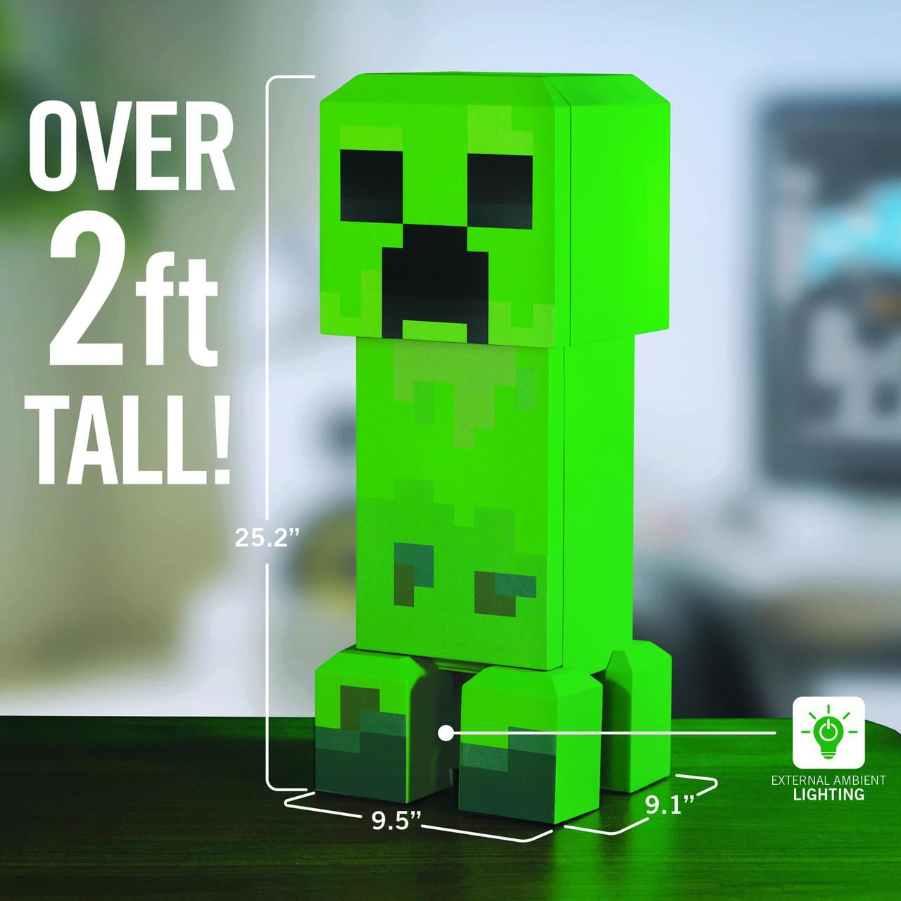 Minecraft Creeper Mini Fridge 2 Door, 8L, Green, 25.2" H 9.5" W 9.1" D - Image 4