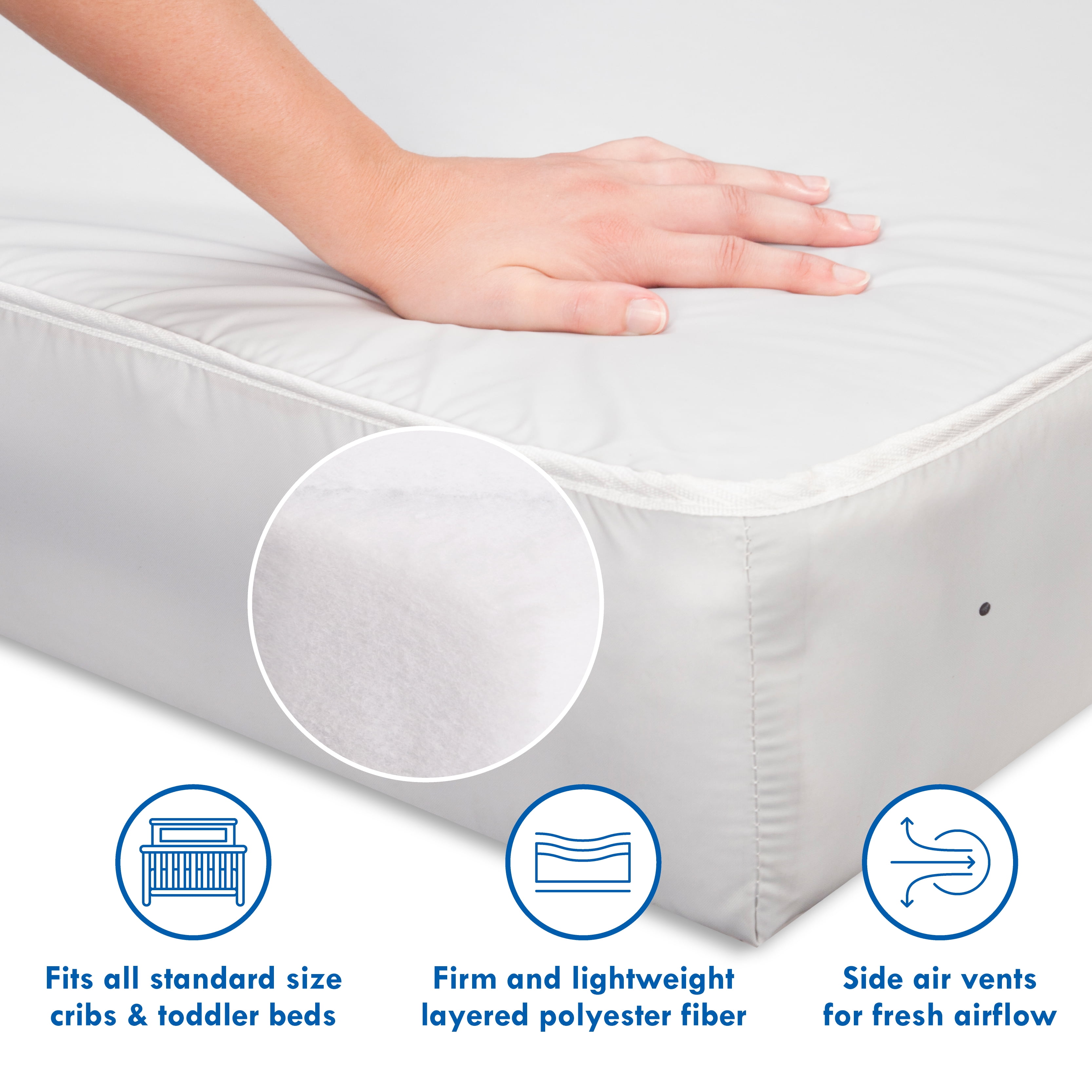 DaVinci Complete Slumber Fiber Crib & Toddler Foam Mattress - Image 2