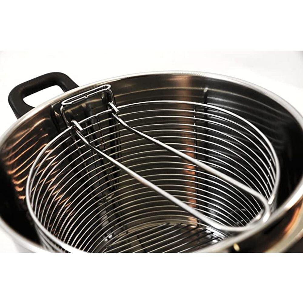 Cook Pro 6-Quart 18/10 Stainless Steel Stovetop Deep Fryer/Stock Pot - Image 3