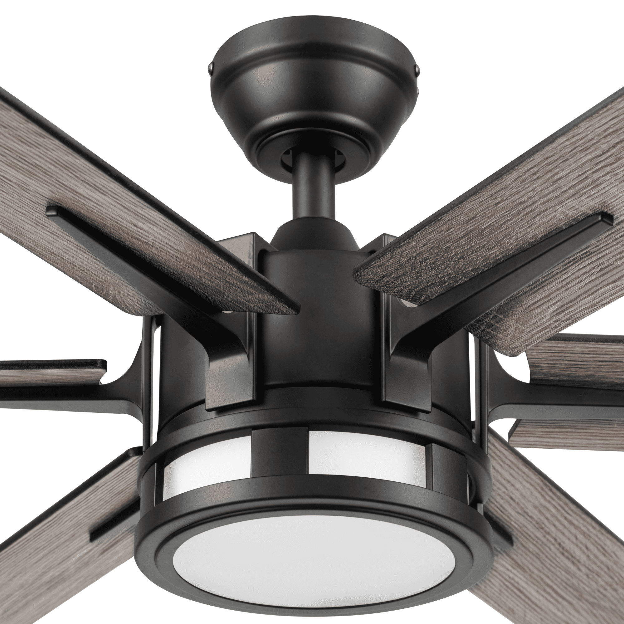 Better Homes & Gardens 56" Black Large Indoor Ceiling Fan with Color Changing Light 6 Blades Remote and Reverse Airflow - Image 4