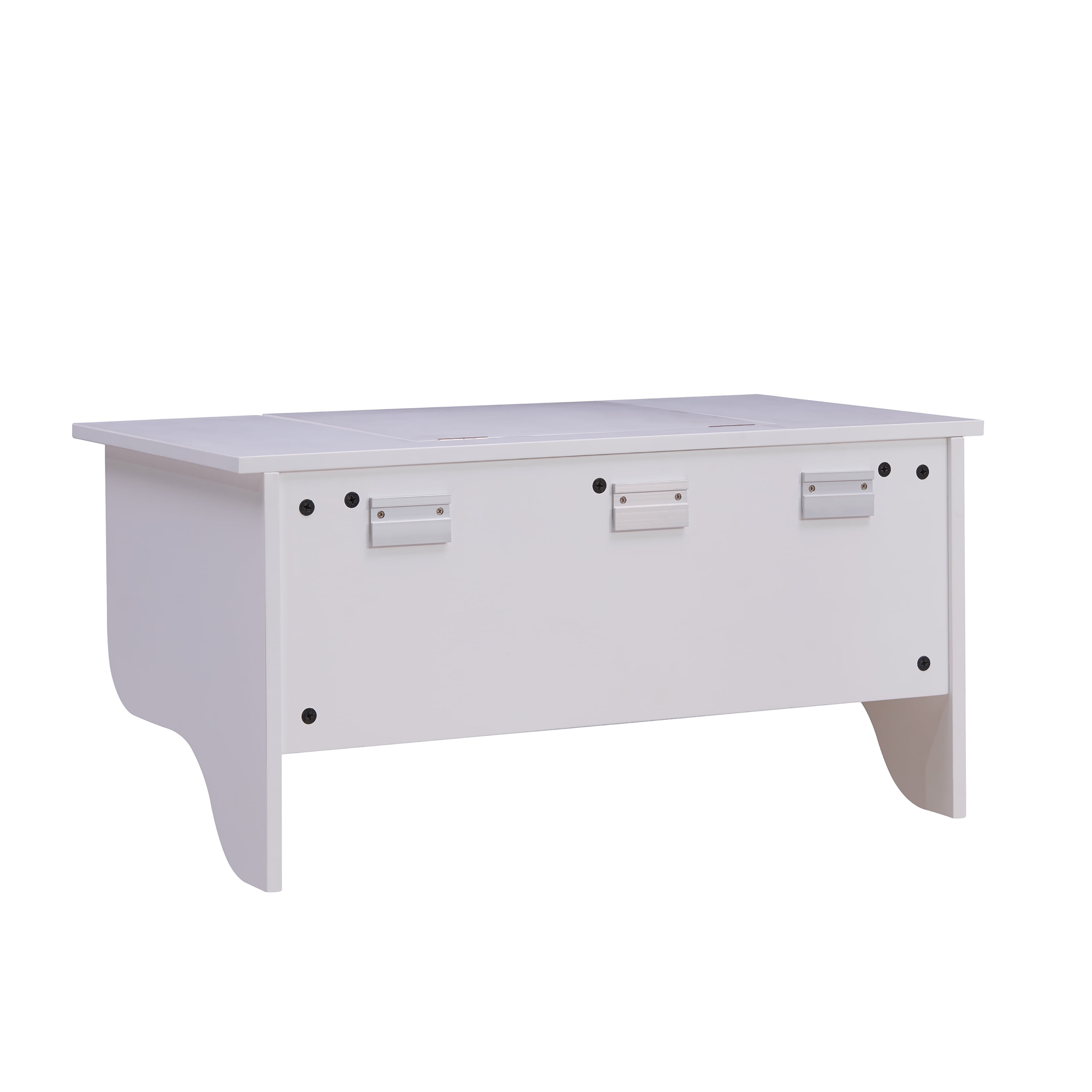 SEI Furniture White Wall Mount Ledge with Vanity Mirror 31.75 x 16 - Image 13