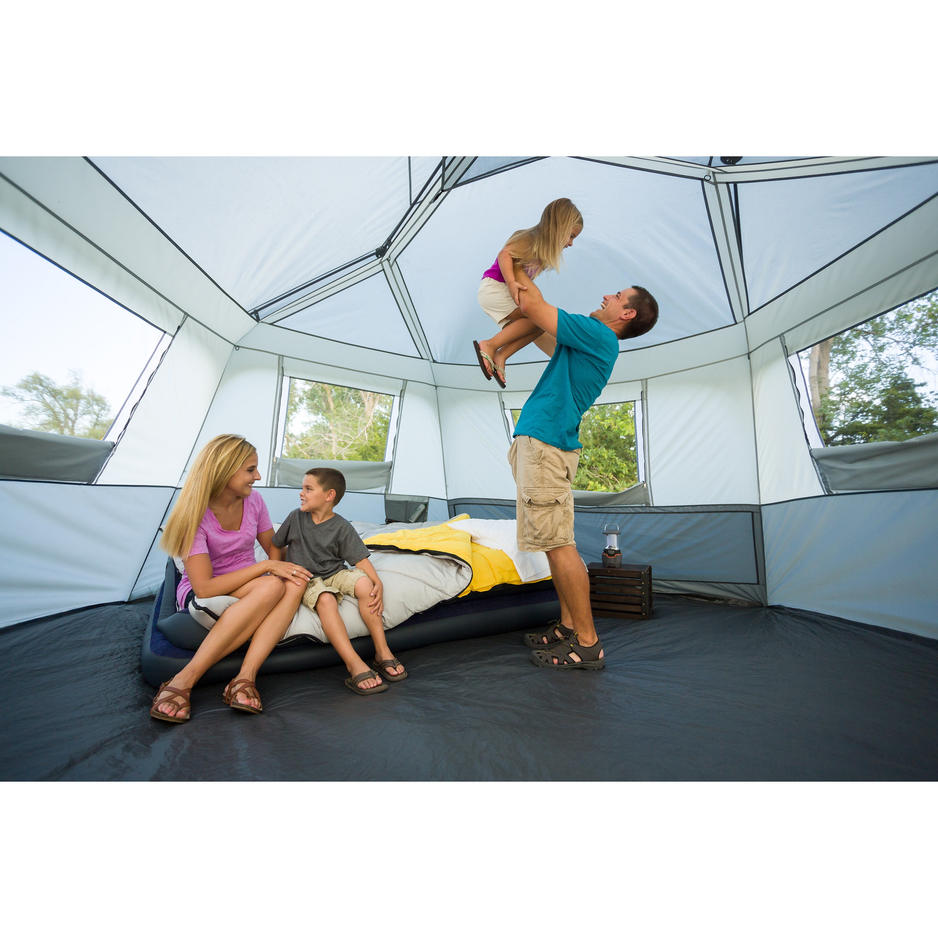 Ozark Trail 15' x 13' 8-Person Instant Hexagon Cabin Tent, 36.04 lbs - Image 8