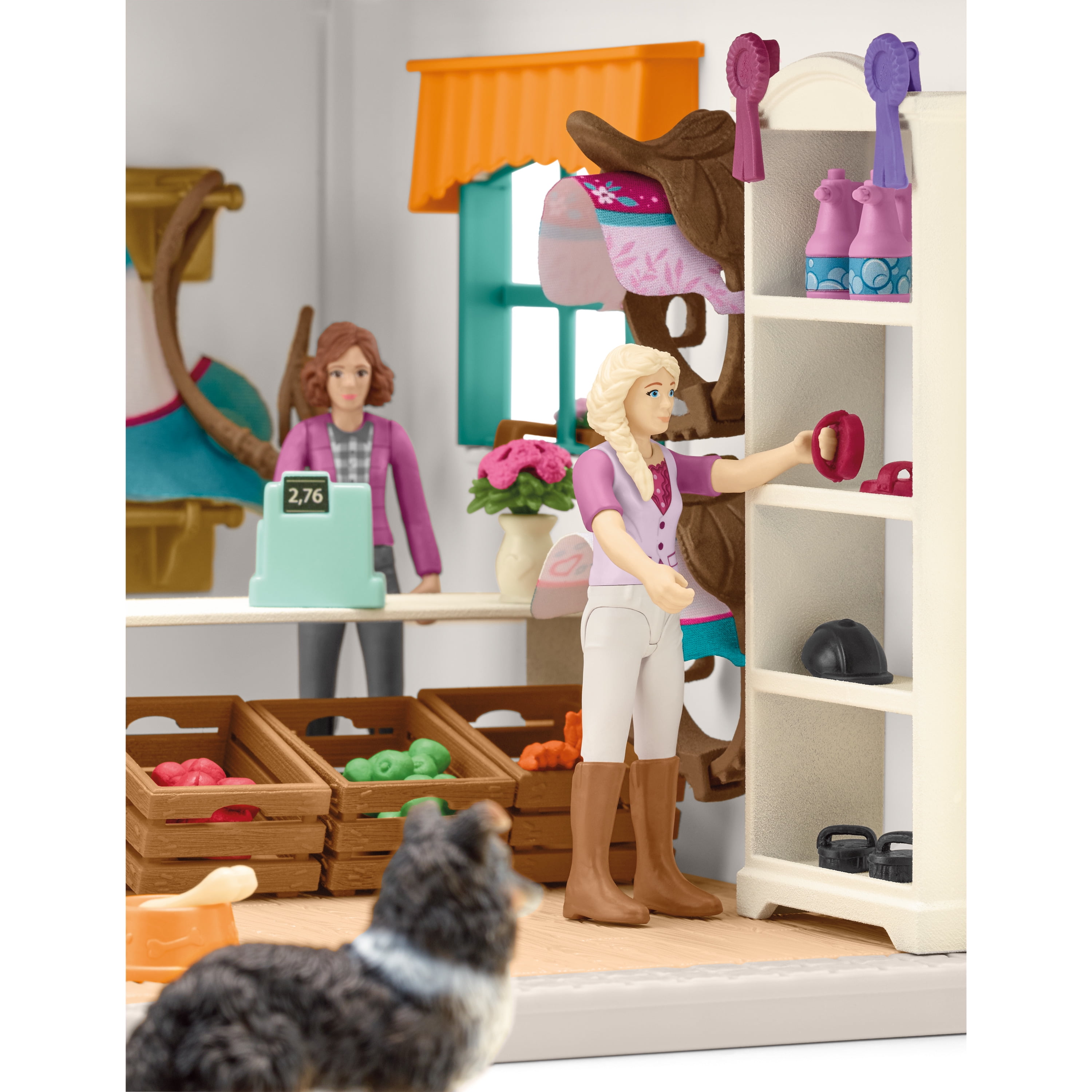 schleich Horse Club - 67 PC Sofia’s Tack Shop Playset with Toy Horse, 2 Poseable Figures and Accessories - Equestrian Toy Set for Kids Ages 5+ - Image 8