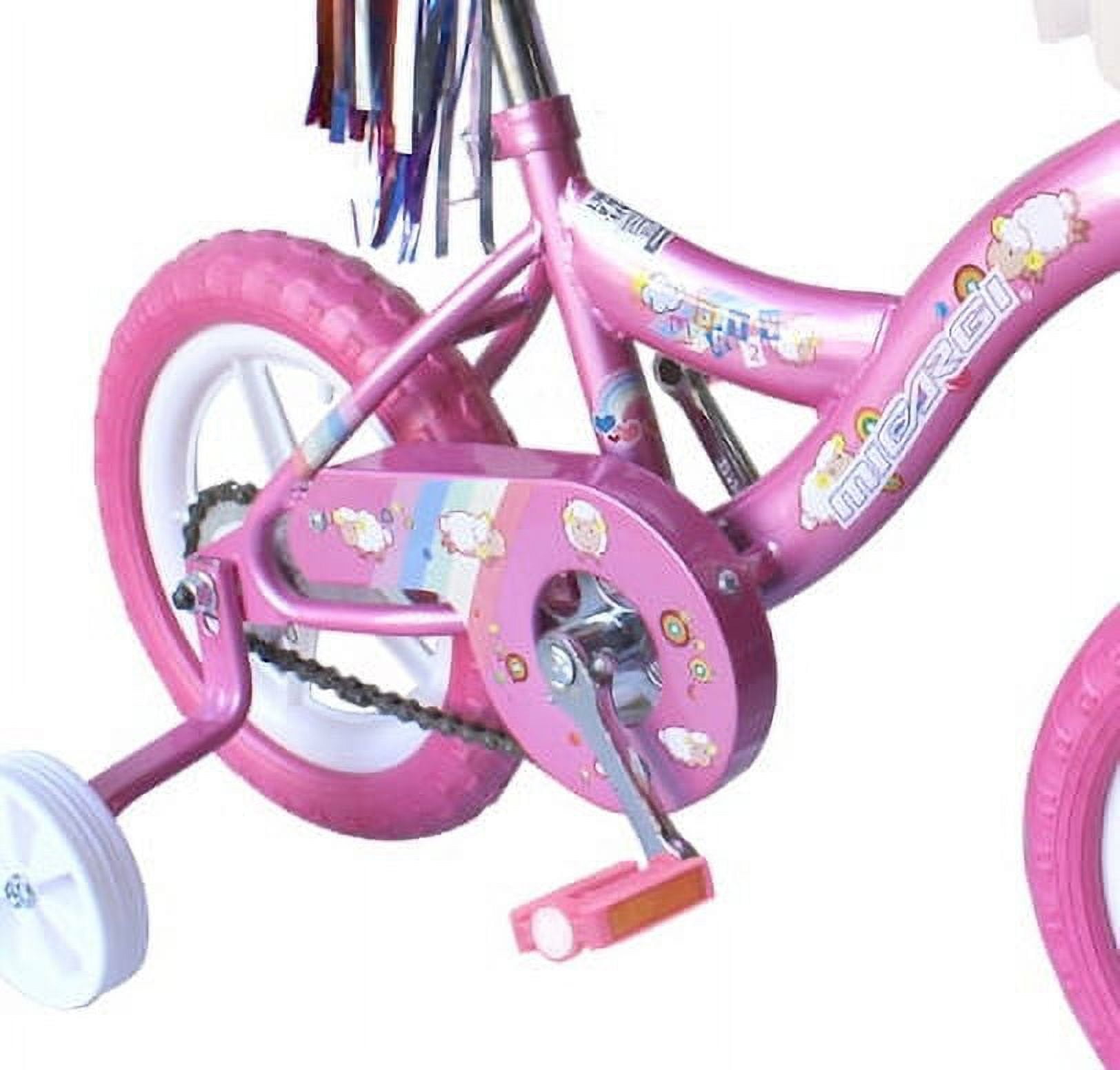 Wonder Wheels 12 In. Kid's Beginner Bicycle for 2-4 Years Old Boy's and Girl's with Foam Tire for Indoor Use No Brake, Pink - Image 8