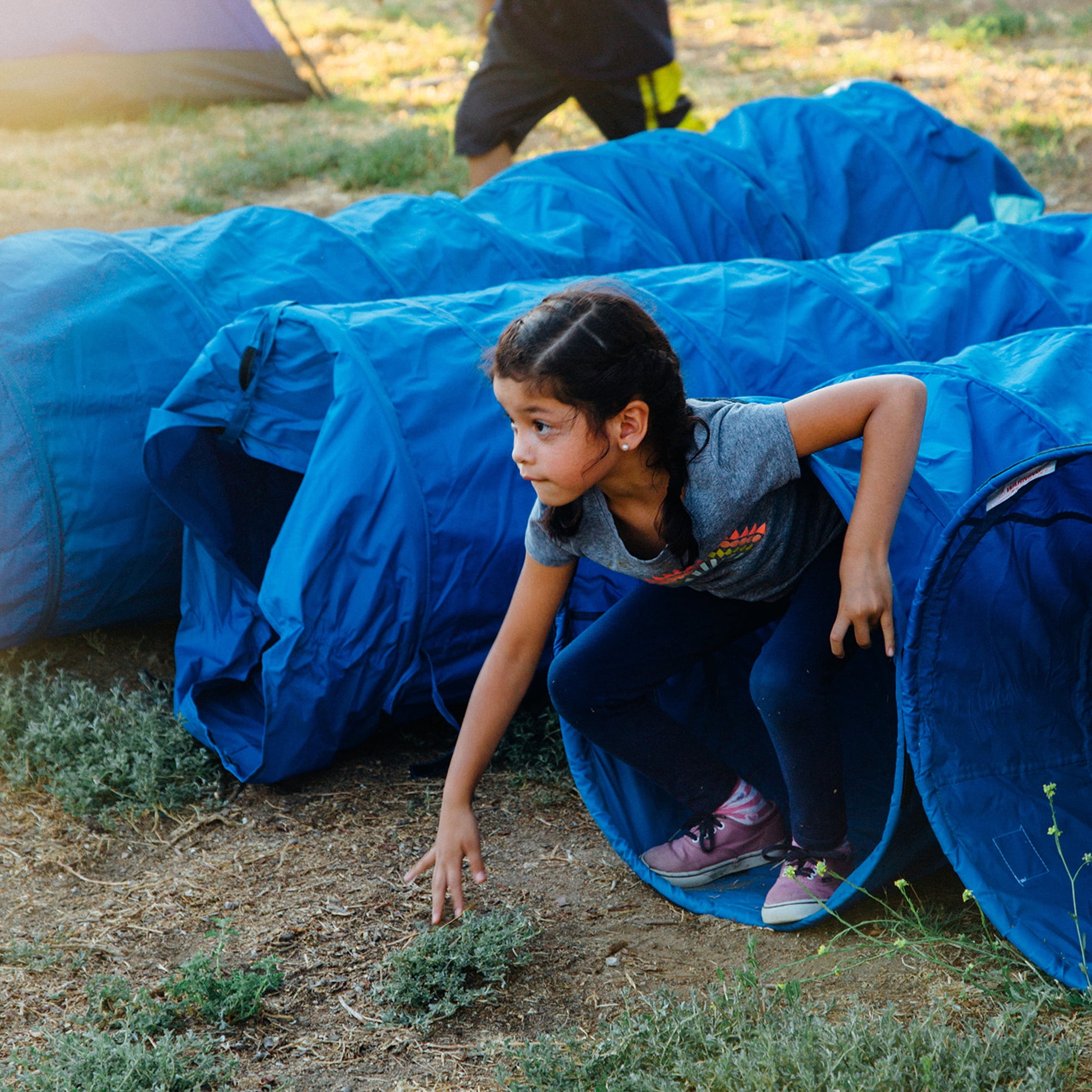 Pacific Play Tents Institutional 9Ft X 22In Crawl Tunnel - Blue/Blue 8 - Image 5