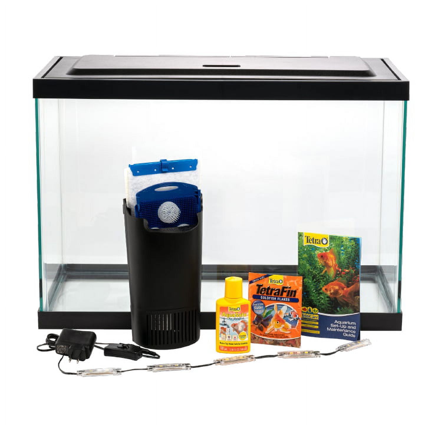 Tetra Complete LED Aquarium Kit for Goldfish, 20 Gallons, Includes White and Red LED Lights, Filter and Accessories - Image 2