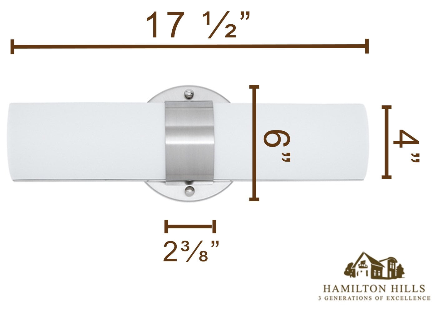 Hamilton Hills Modern Transitional Frosted Bathroom Vanity Light Fixture - Image 6