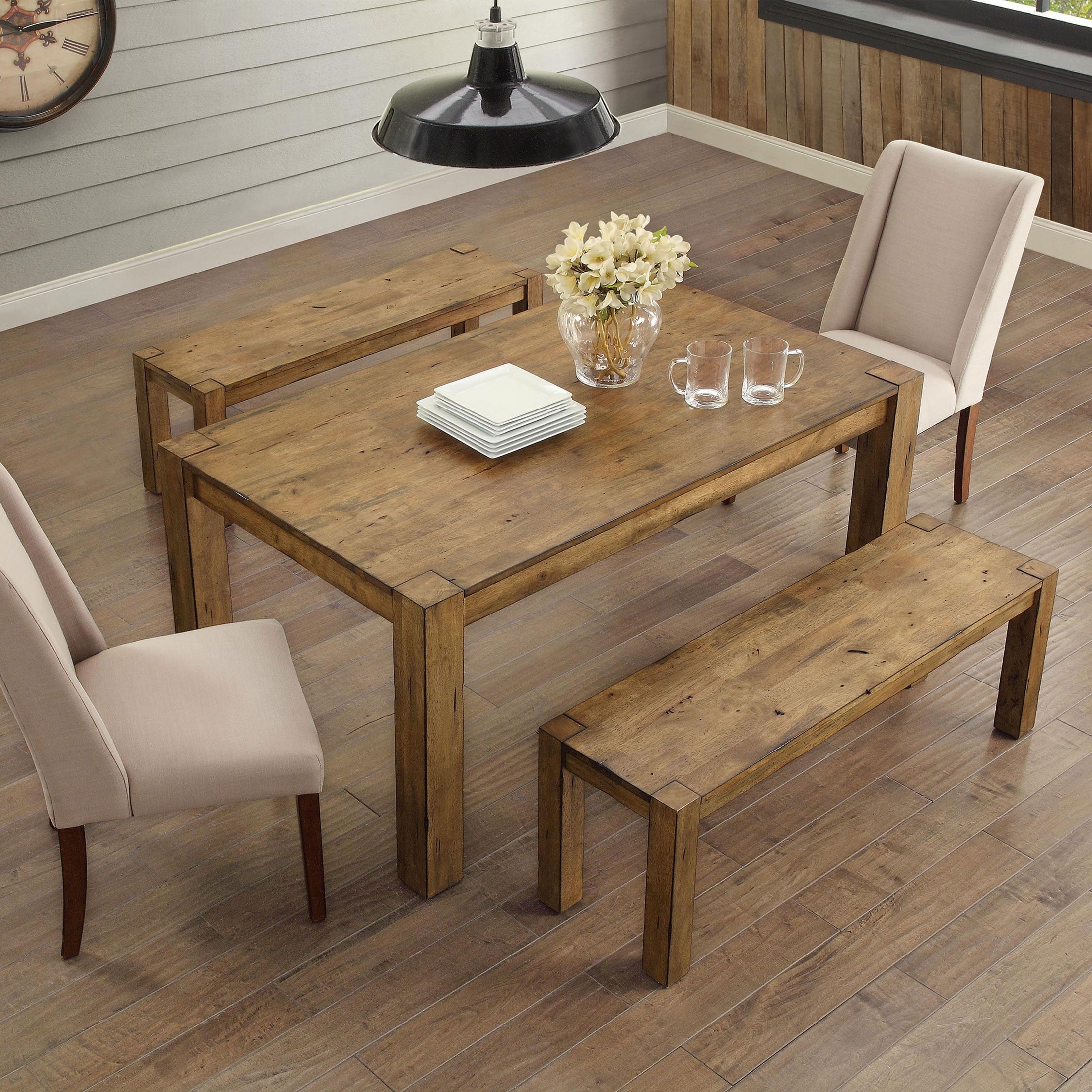 Better Homes & Gardens Bryant Dining Table, Rustic Brown - Image 3