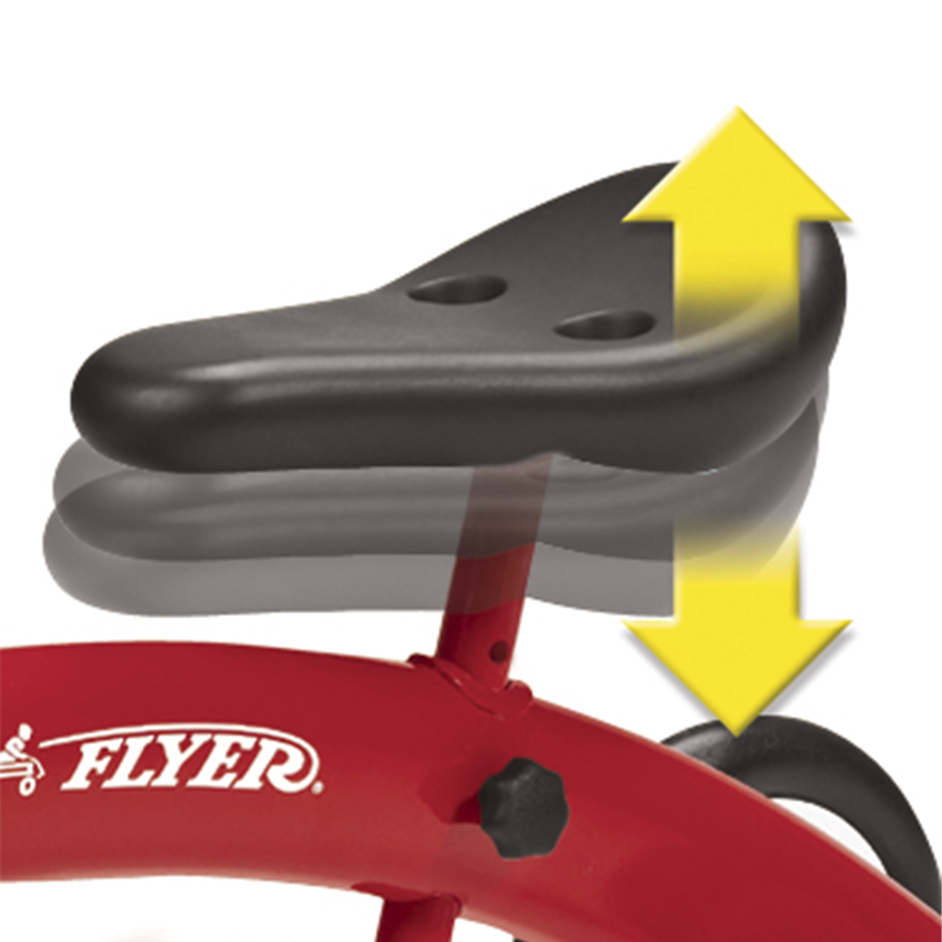 Radio Flyer Scoot About Ride-On Tricycle for Toddlers Ages 1-3 Years, Red Steel Frame - Image 7