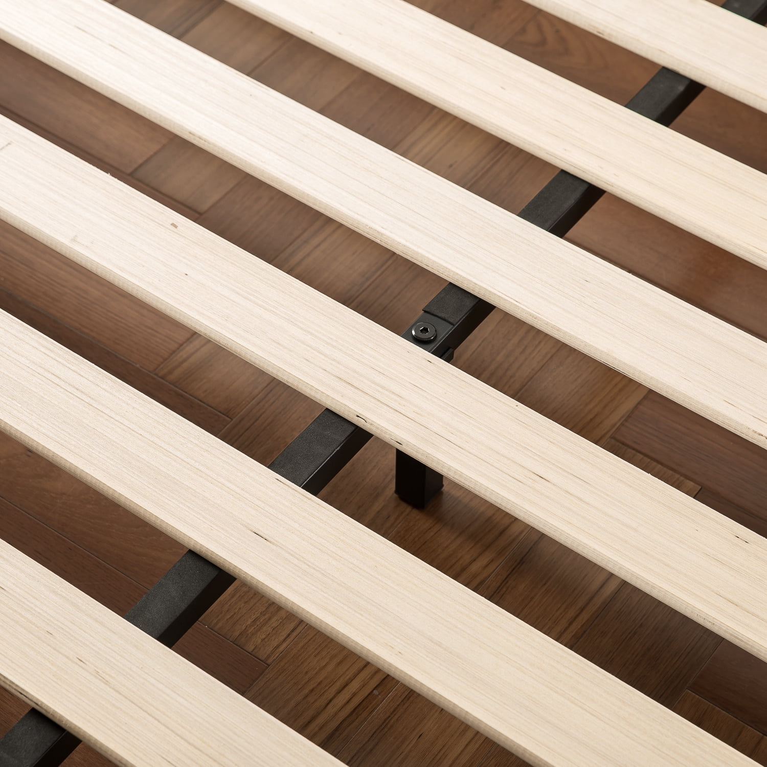 Zinus Suzanne 37" Metal and Wood Platform Bed with Headboard, Twin - Image 7