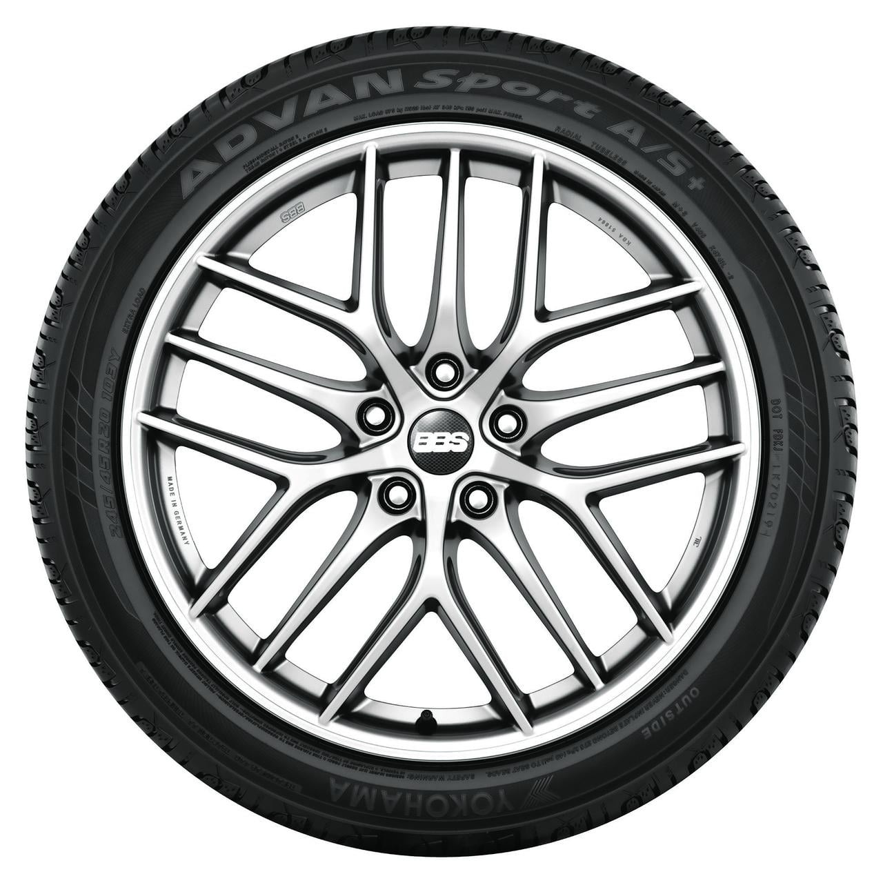 Yokohama Advan Sport A/S Plus UHP All Season 245/40R19 98Y XL Passenger Tire - Image 3