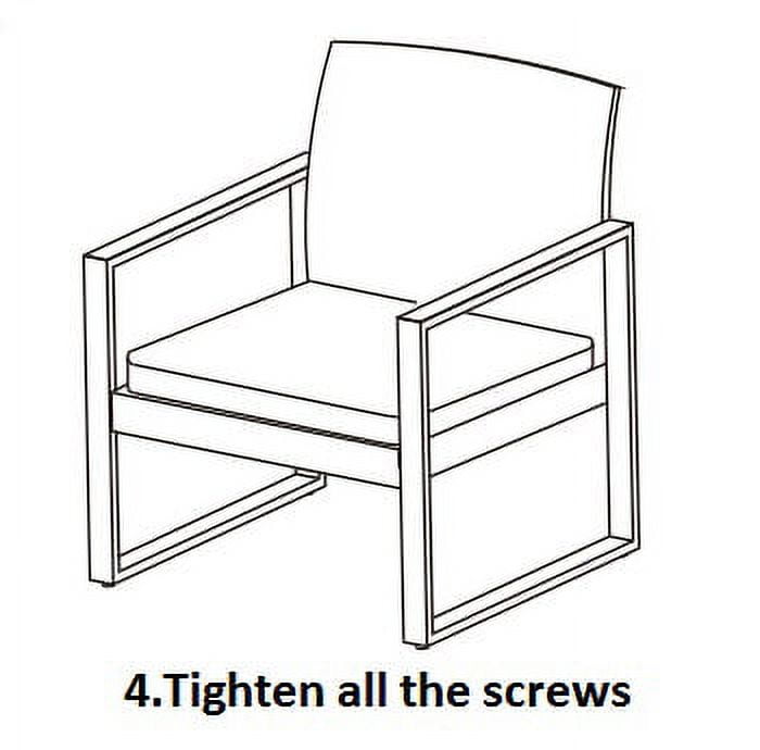 Vineego 3 Pieces Bistros Sets Outdoor Wicker Patio Furniture Sets PE Rattan Chairs Conversation Sets with table, Red - Image 3